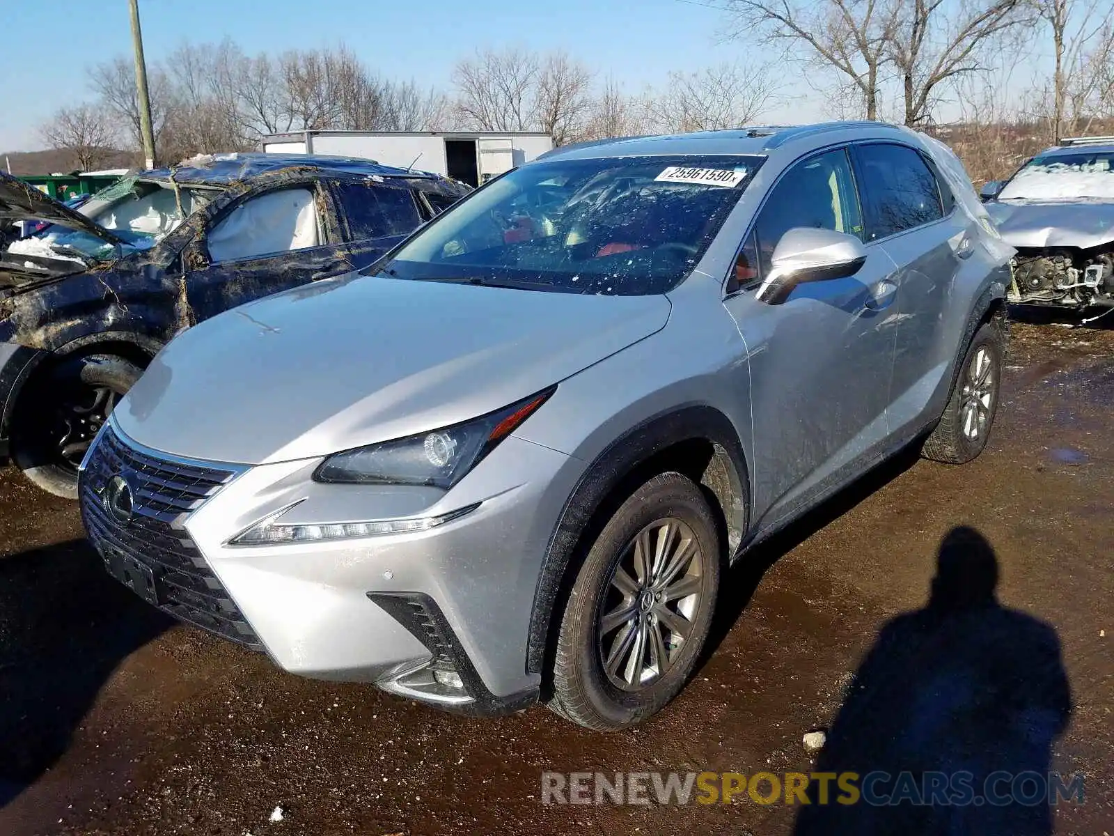 2 Фотография поврежденного автомобиля JTJBARBZ9K2191590 LEXUS NX 300 BAS 2019