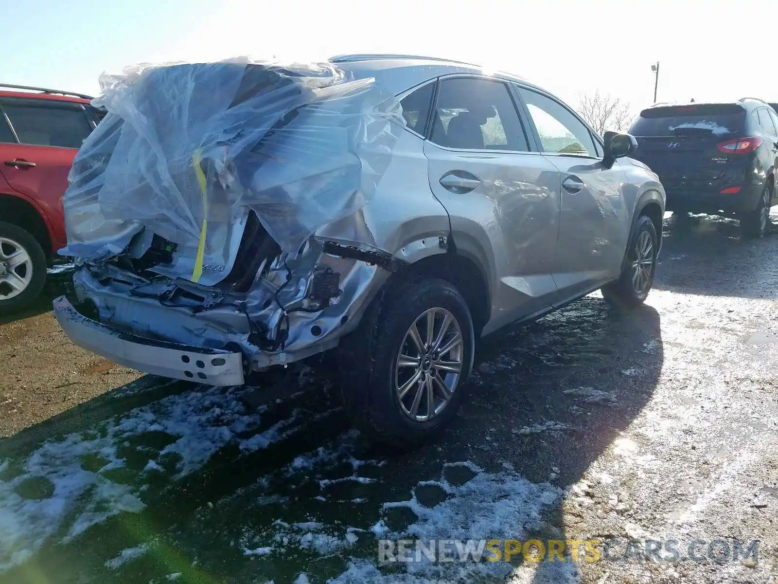 4 Фотография поврежденного автомобиля JTJBARBZ9K2191590 LEXUS NX 300 BAS 2019