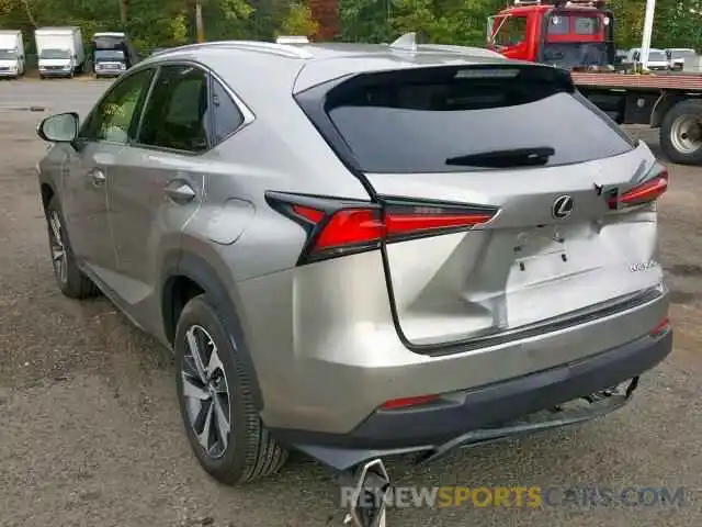 3 Фотография поврежденного автомобиля JTJBARBZ9K2202068 LEXUS NX 300 BAS 2019