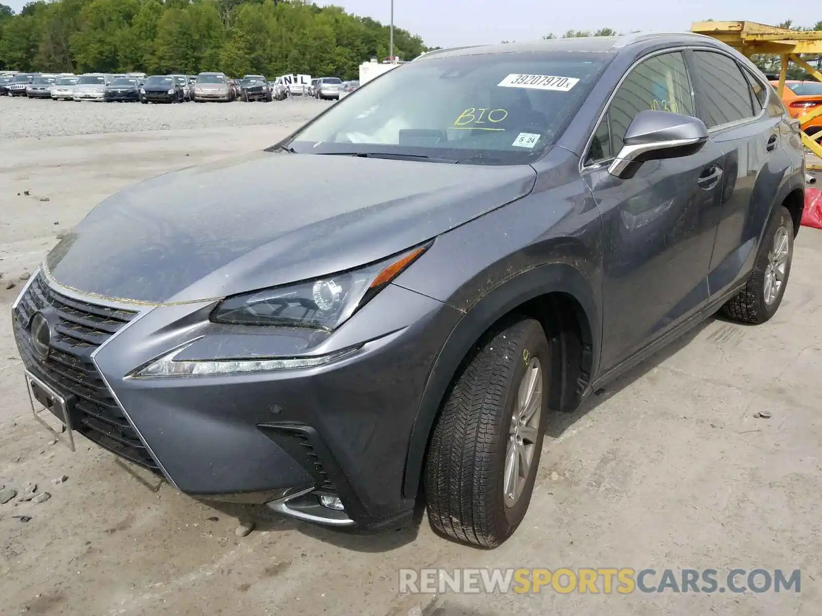 2 Фотография поврежденного автомобиля JTJBARBZ9K2204533 LEXUS NX 300 BAS 2019