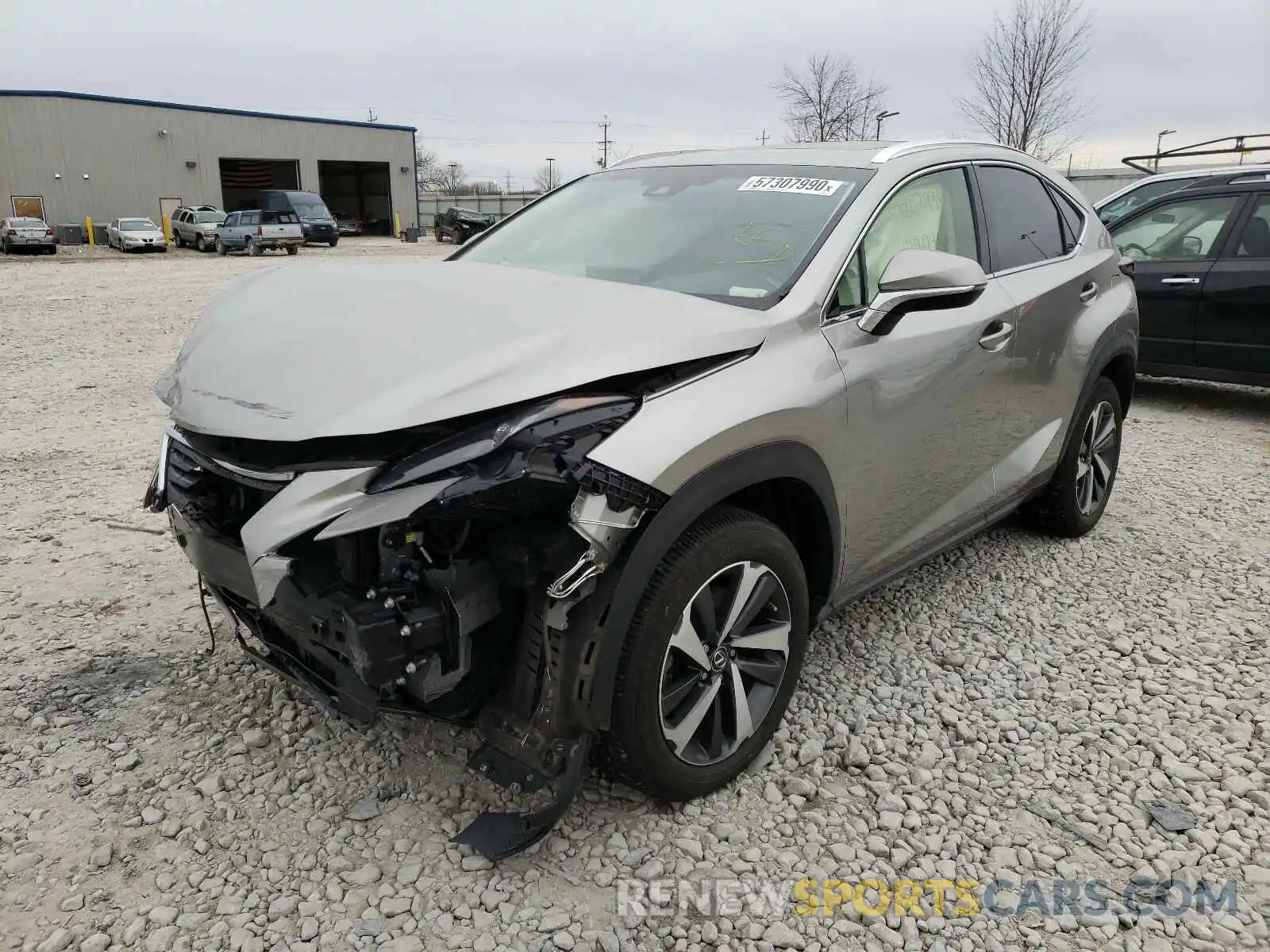 2 Фотография поврежденного автомобиля JTJBARBZXK2200460 LEXUS NX 300 BAS 2019