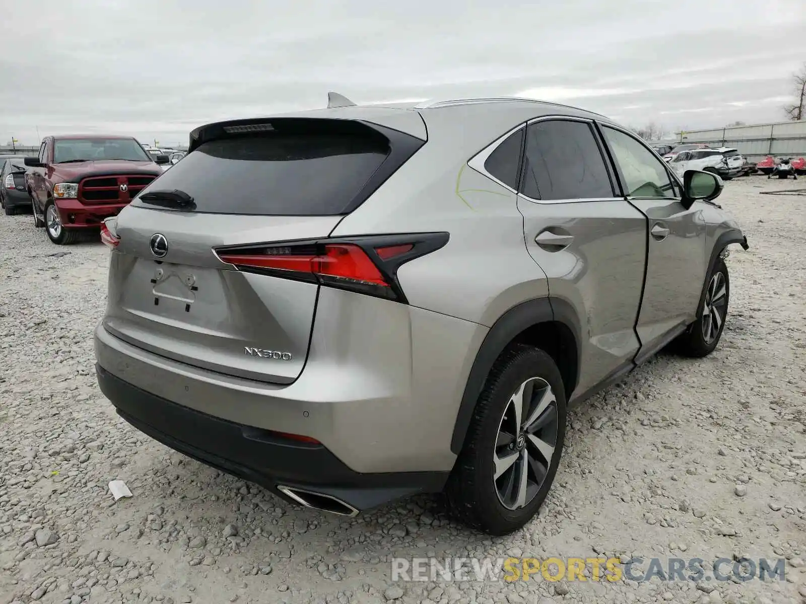 4 Фотография поврежденного автомобиля JTJBARBZXK2200460 LEXUS NX 300 BAS 2019