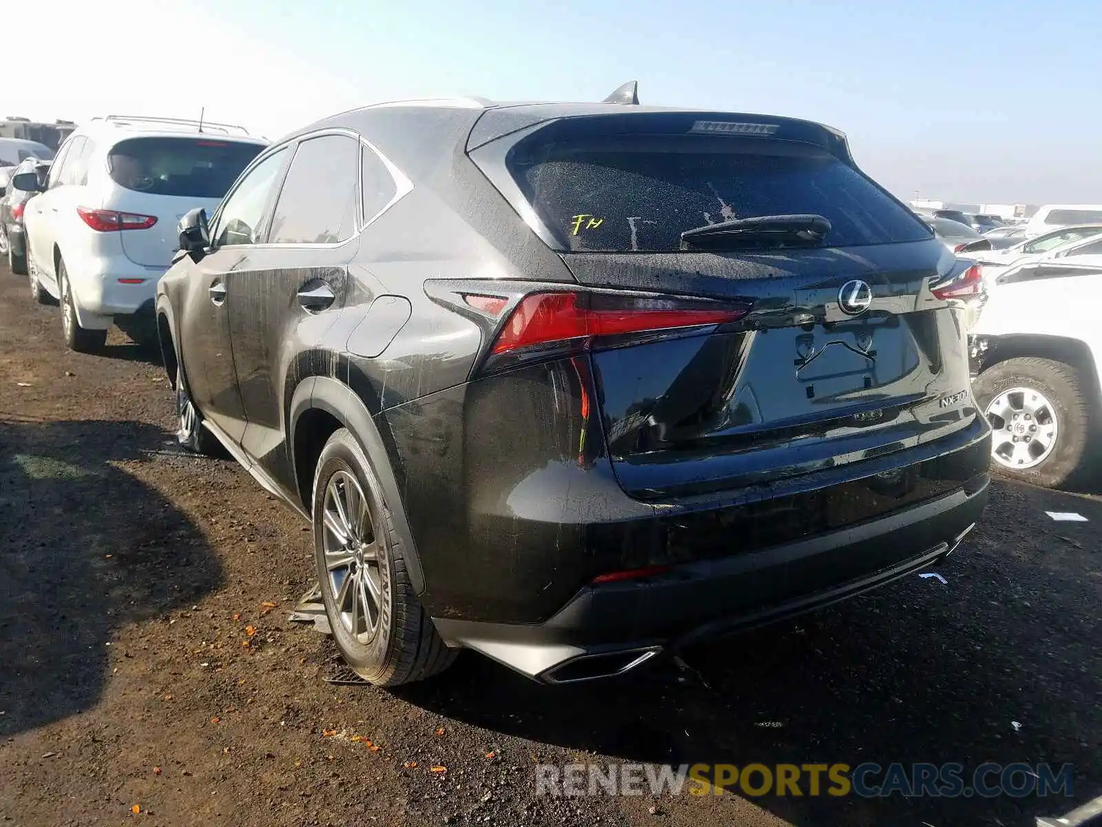 3 Фотография поврежденного автомобиля JTJYARBZ0K2134155 LEXUS NX 300 BAS 2019