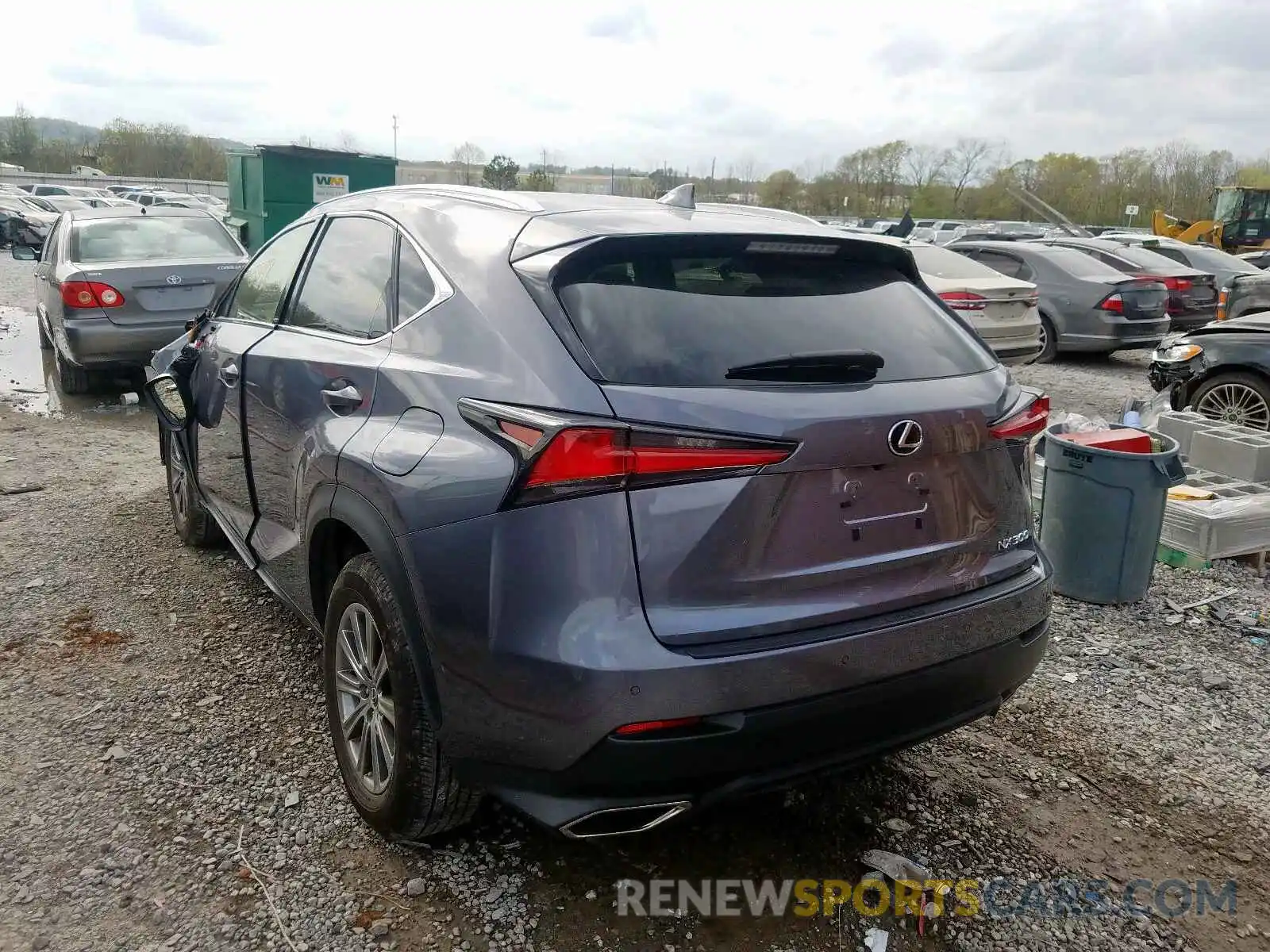 3 Фотография поврежденного автомобиля JTJYARBZ0K2140974 LEXUS NX 300 BAS 2019