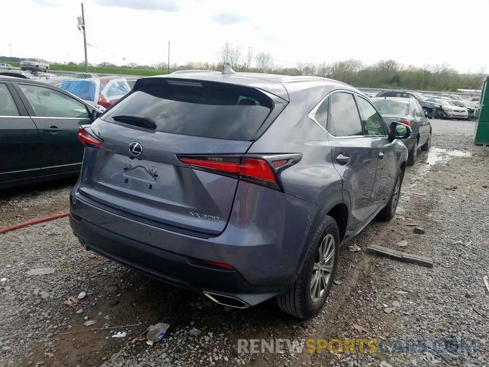 4 Фотография поврежденного автомобиля JTJYARBZ0K2140974 LEXUS NX 300 BAS 2019