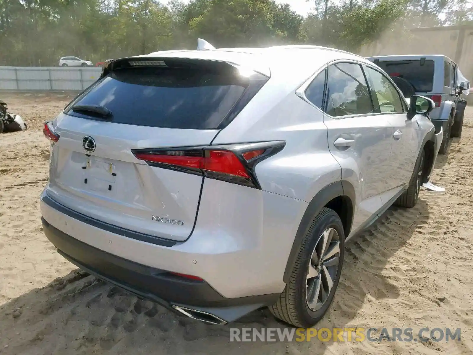 4 Фотография поврежденного автомобиля JTJYARBZ0K2144930 LEXUS NX 300 BAS 2019