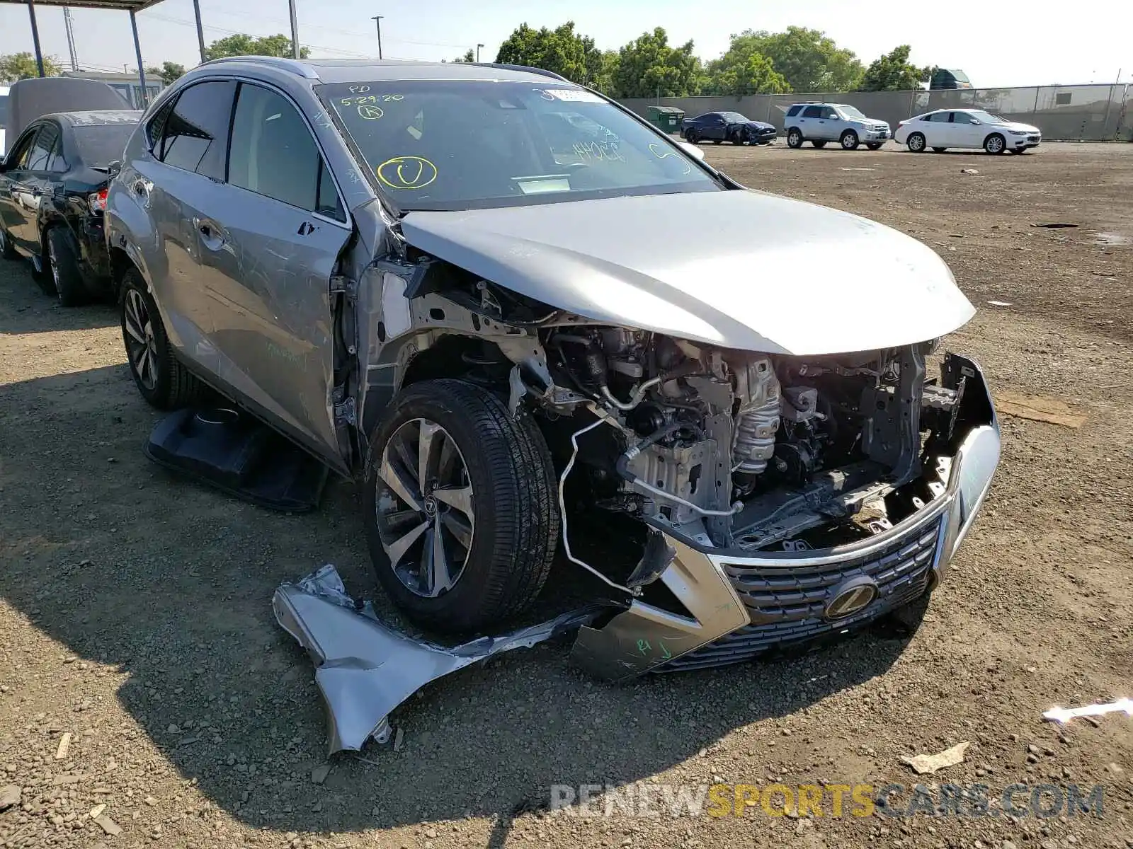 1 Photograph of a damaged car JTJYARBZ1K2122628 LEXUS NX 300 BAS 2019