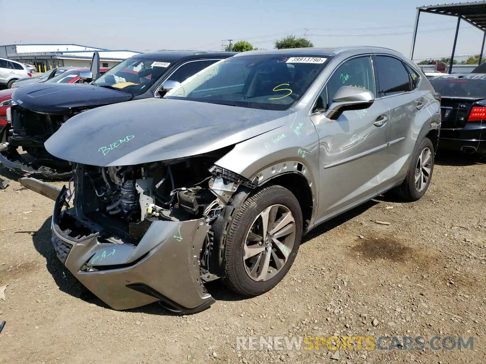 2 Photograph of a damaged car JTJYARBZ1K2122628 LEXUS NX 300 BAS 2019