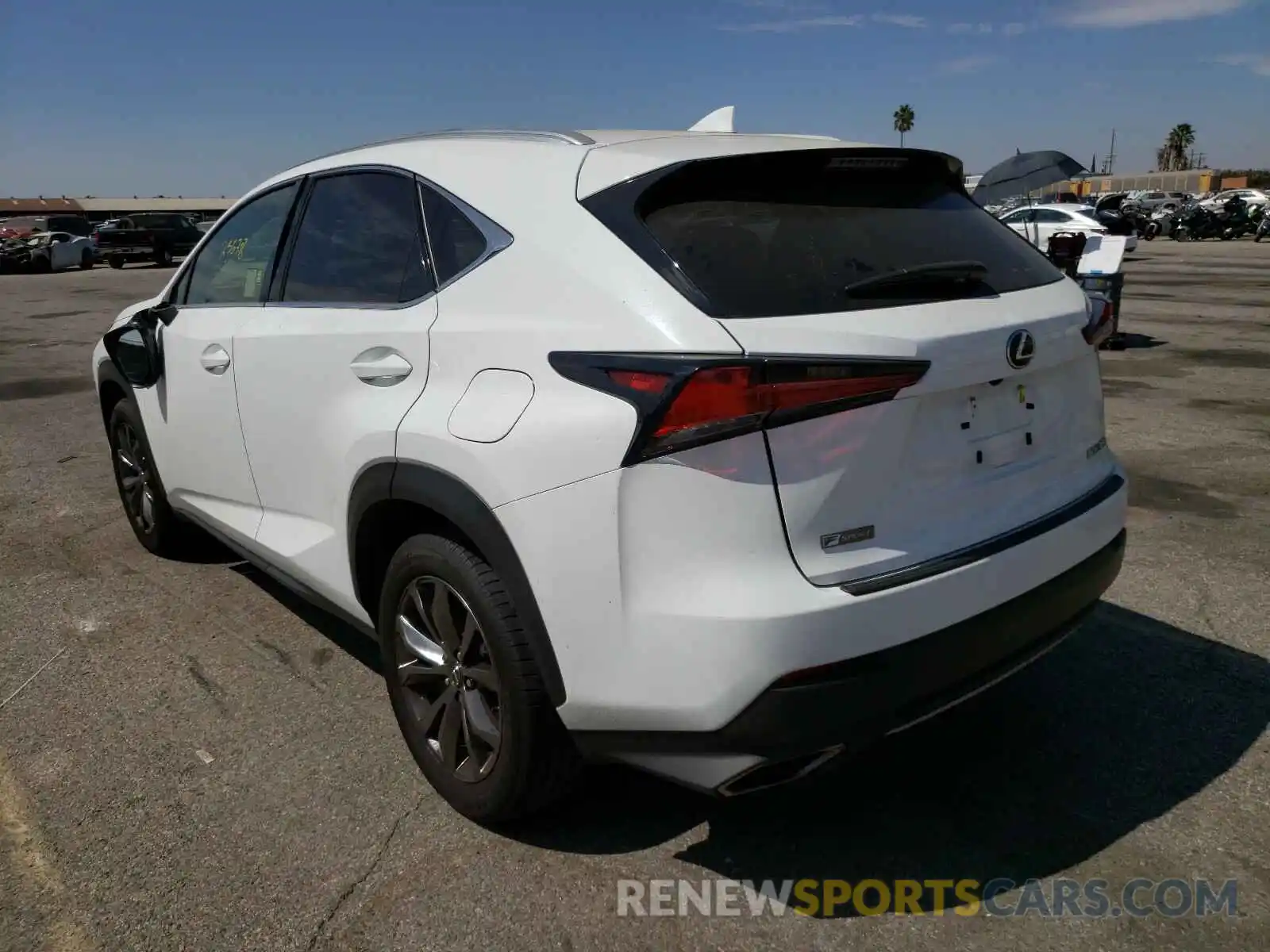 3 Фотография поврежденного автомобиля JTJYARBZ1K2123097 LEXUS NX 300 BAS 2019