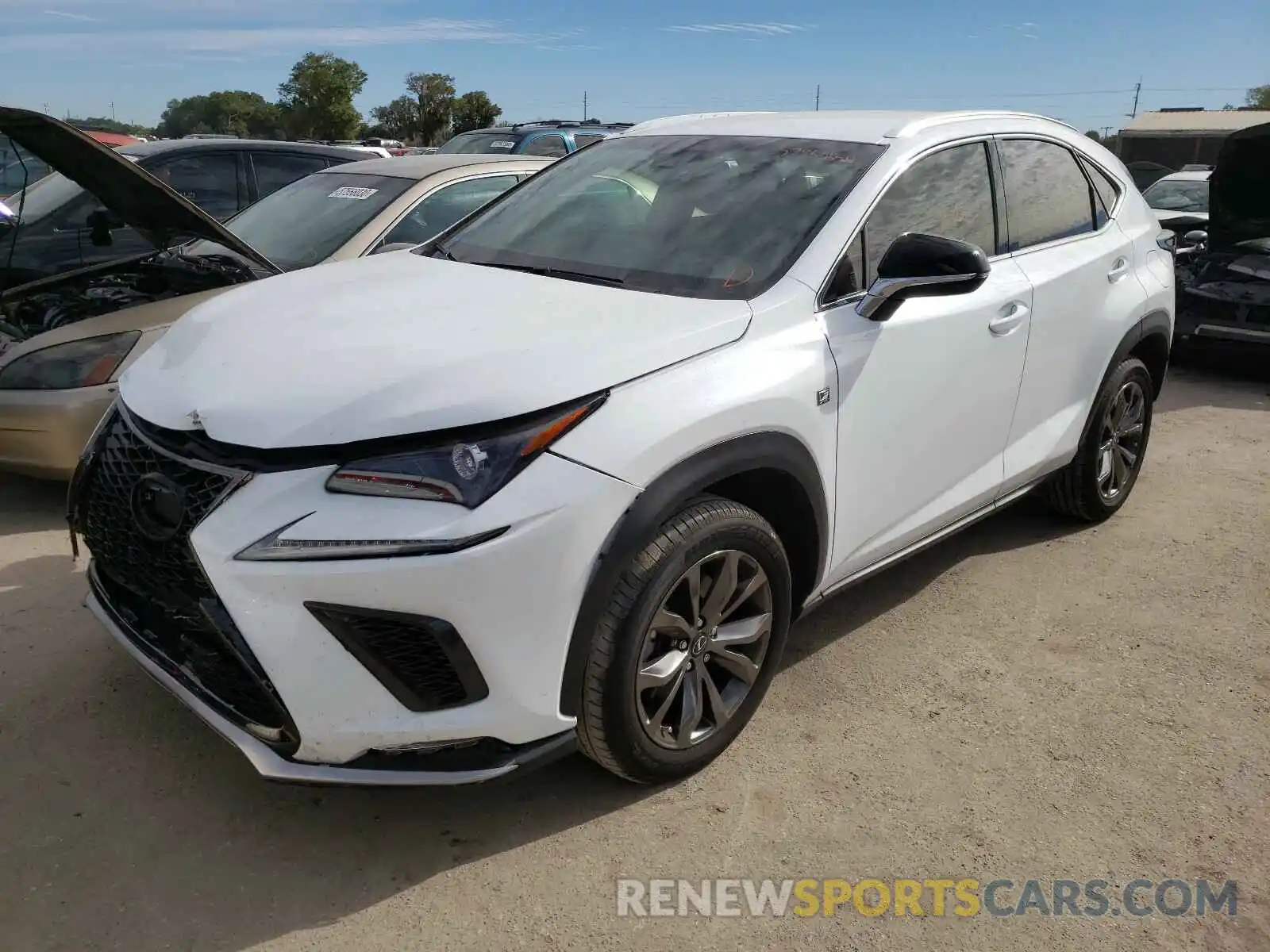 2 Фотография поврежденного автомобиля JTJYARBZ1K2132527 LEXUS NX 300 BAS 2019