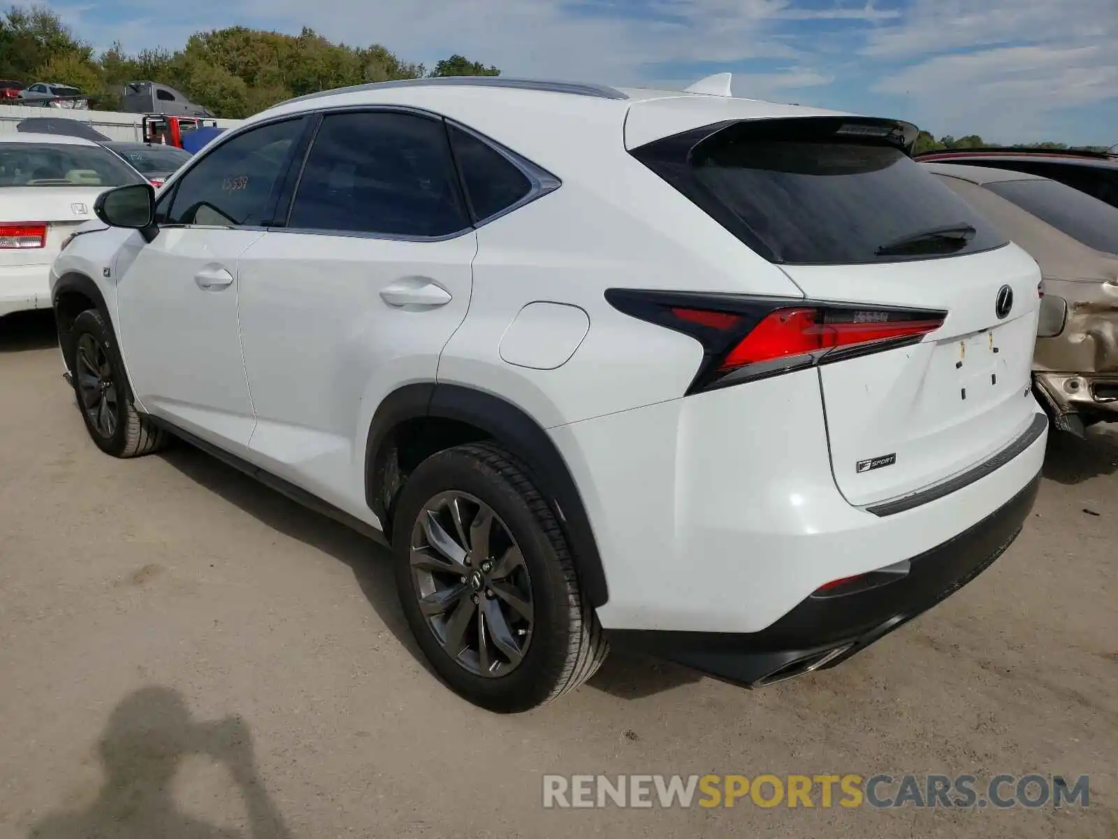 3 Фотография поврежденного автомобиля JTJYARBZ1K2132527 LEXUS NX 300 BAS 2019