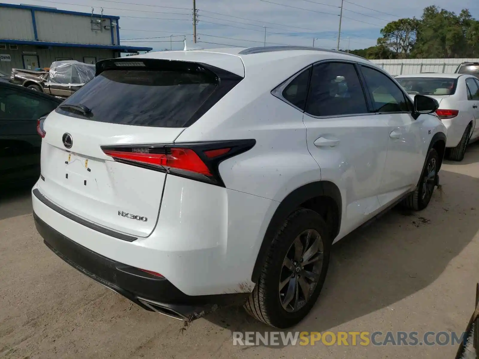 4 Фотография поврежденного автомобиля JTJYARBZ1K2132527 LEXUS NX 300 BAS 2019