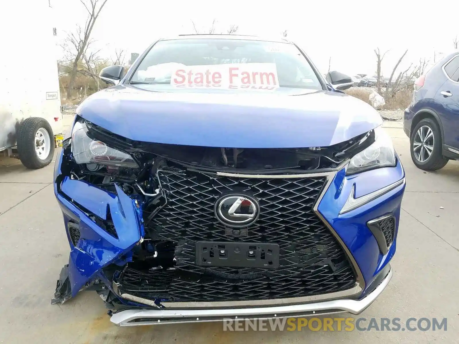 9 Фотография поврежденного автомобиля JTJYARBZ1K2148582 LEXUS NX 300 BAS 2019