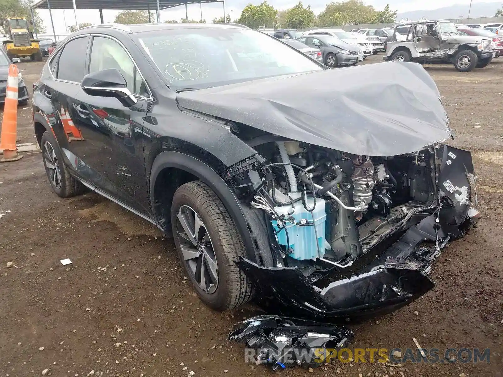 1 Фотография поврежденного автомобиля JTJYARBZ1K2149442 LEXUS NX 300 BAS 2019
