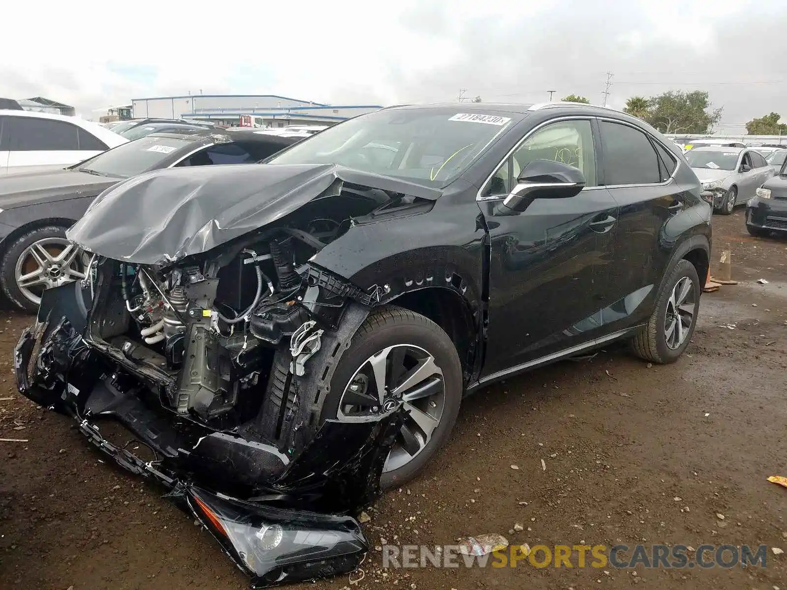 2 Фотография поврежденного автомобиля JTJYARBZ1K2149442 LEXUS NX 300 BAS 2019