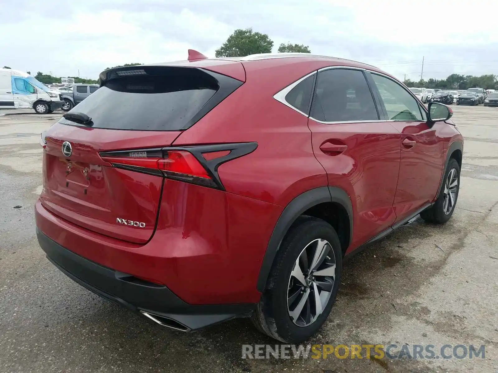 4 Фотография поврежденного автомобиля JTJYARBZ2K2119608 LEXUS NX 300 BAS 2019