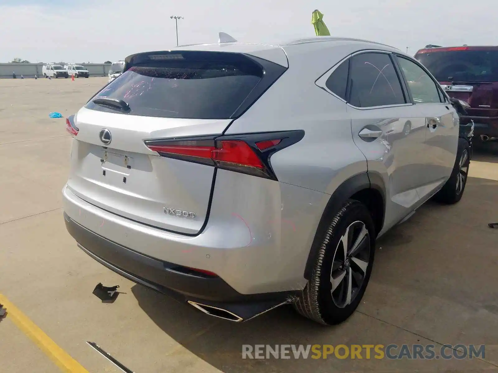 4 Photograph of a damaged car JTJYARBZ2K2127272 LEXUS NX 300 BAS 2019