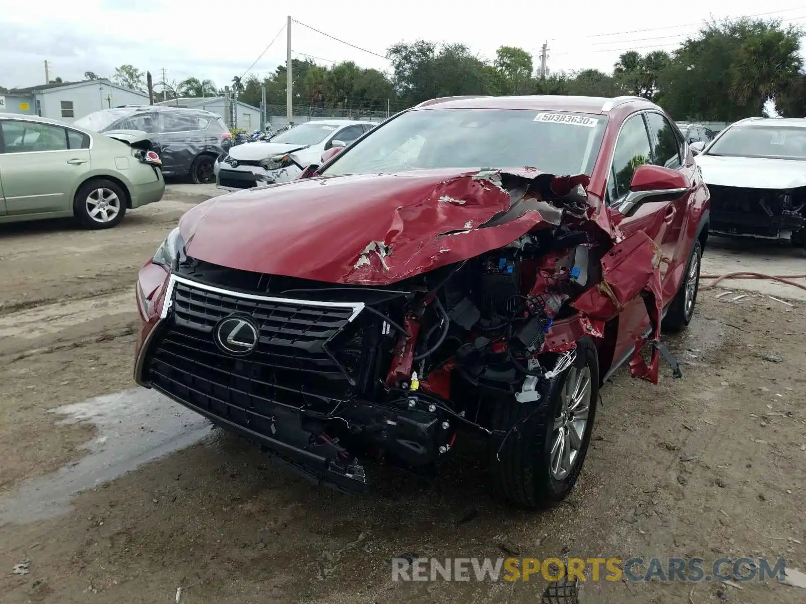 2 Photograph of a damaged car JTJYARBZ2K2142287 LEXUS NX 300 BAS 2019