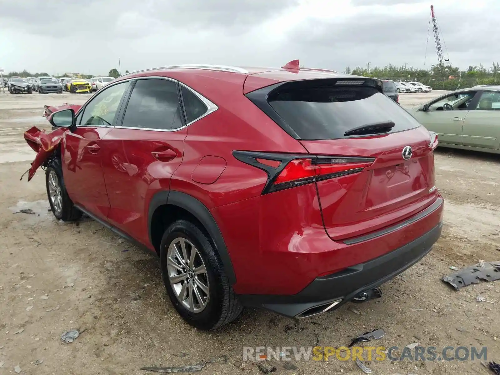 3 Фотография поврежденного автомобиля JTJYARBZ2K2142287 LEXUS NX 300 BAS 2019