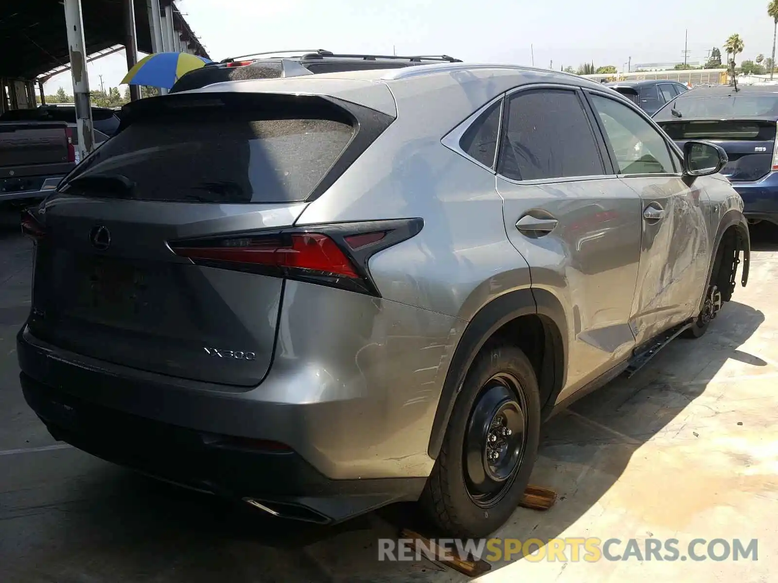 4 Фотография поврежденного автомобиля JTJYARBZ3K2122520 LEXUS NX 300 BAS 2019