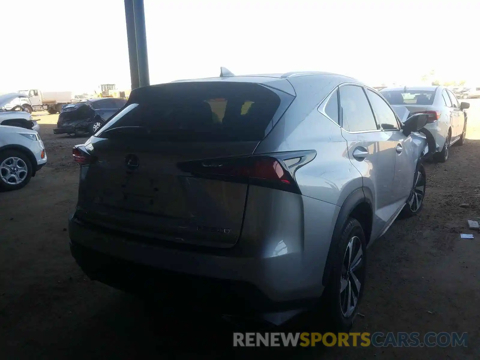 4 Фотография поврежденного автомобиля JTJYARBZ3K2136594 LEXUS NX 300 BAS 2019