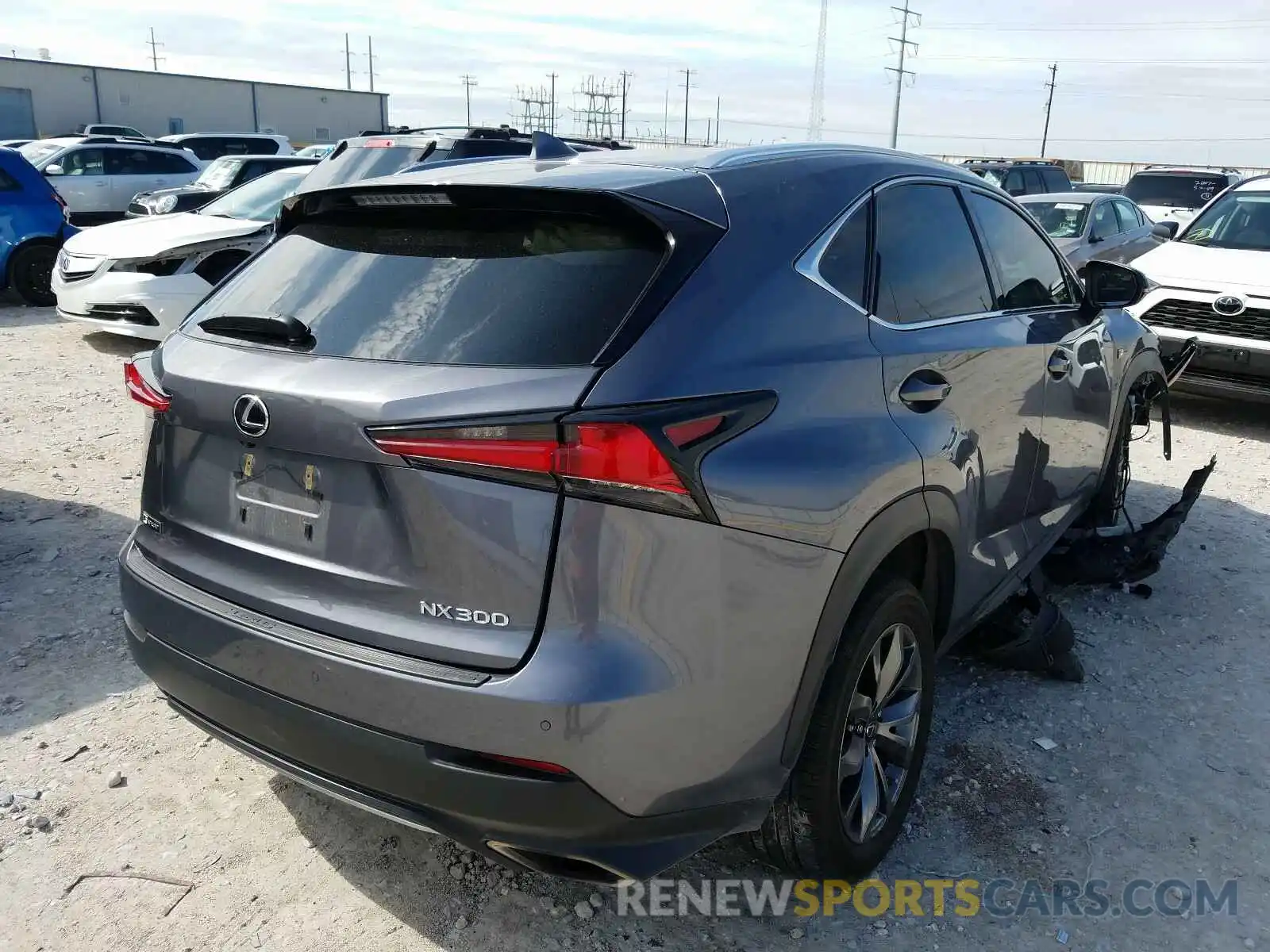 4 Фотография поврежденного автомобиля JTJYARBZ4K2119951 LEXUS NX 300 BAS 2019