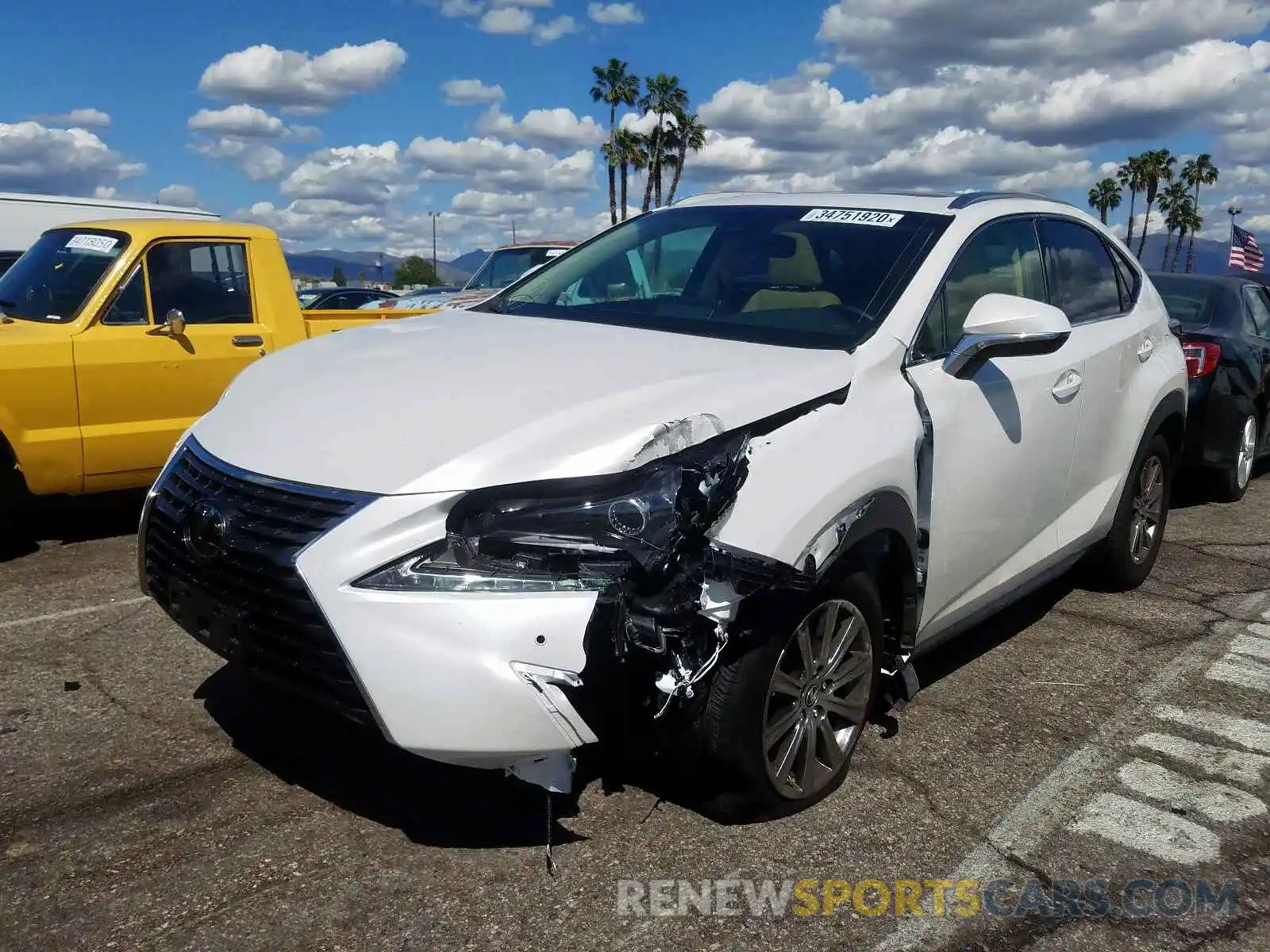 2 Photograph of a damaged car JTJYARBZ4K2148933 LEXUS NX 300 BAS 2019