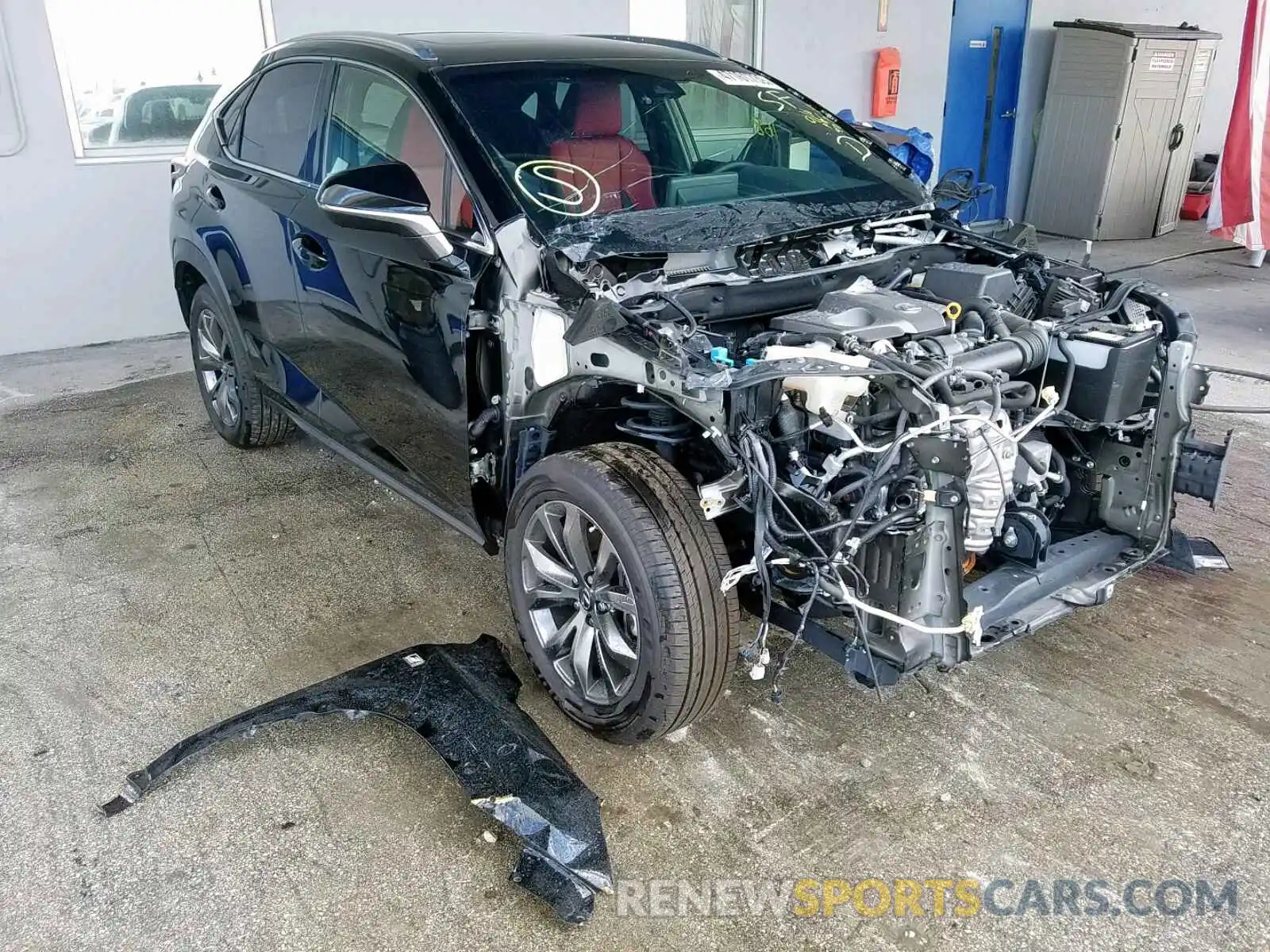 1 Photograph of a damaged car JTJYARBZ5K2156359 LEXUS NX 300 BAS 2019