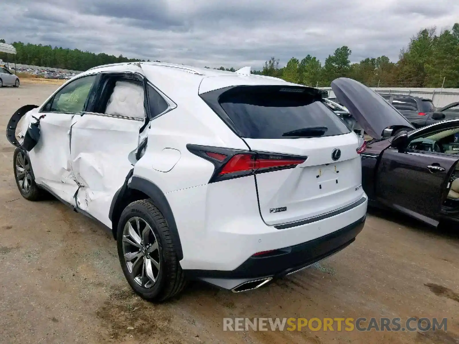 3 Фотография поврежденного автомобиля JTJYARBZ6K2143880 LEXUS NX 300 BAS 2019