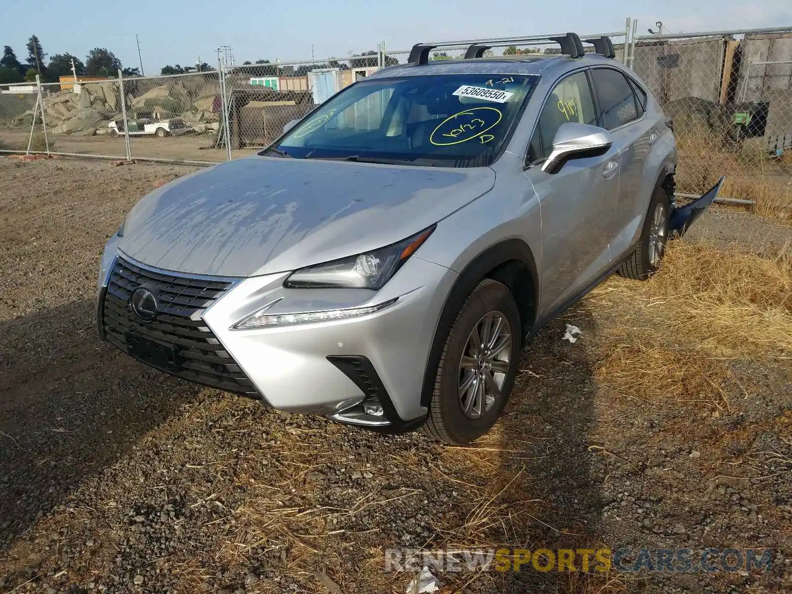 2 Фотография поврежденного автомобиля JTJYARBZ6K2153289 LEXUS NX 300 BAS 2019