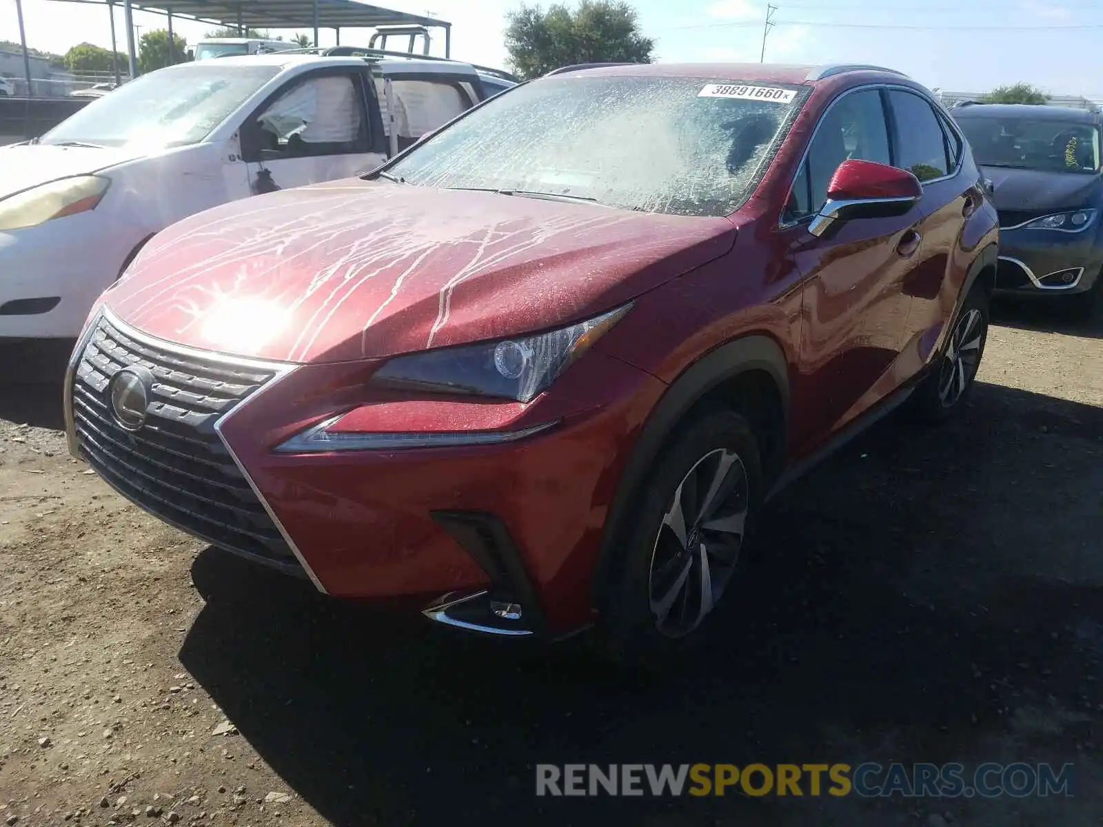 2 Фотография поврежденного автомобиля JTJYARBZ7K2119488 LEXUS NX 300 BAS 2019