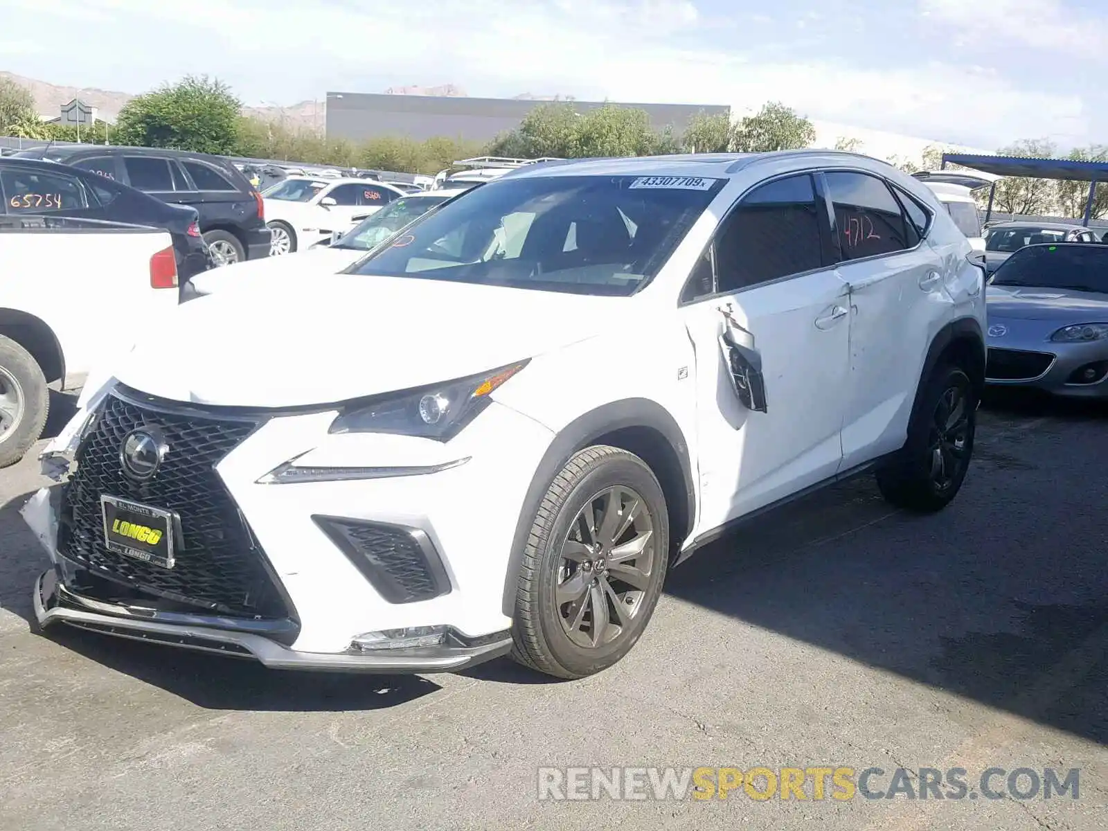 2 Photograph of a damaged car JTJYARBZ7K2152488 LEXUS NX 300 BAS 2019