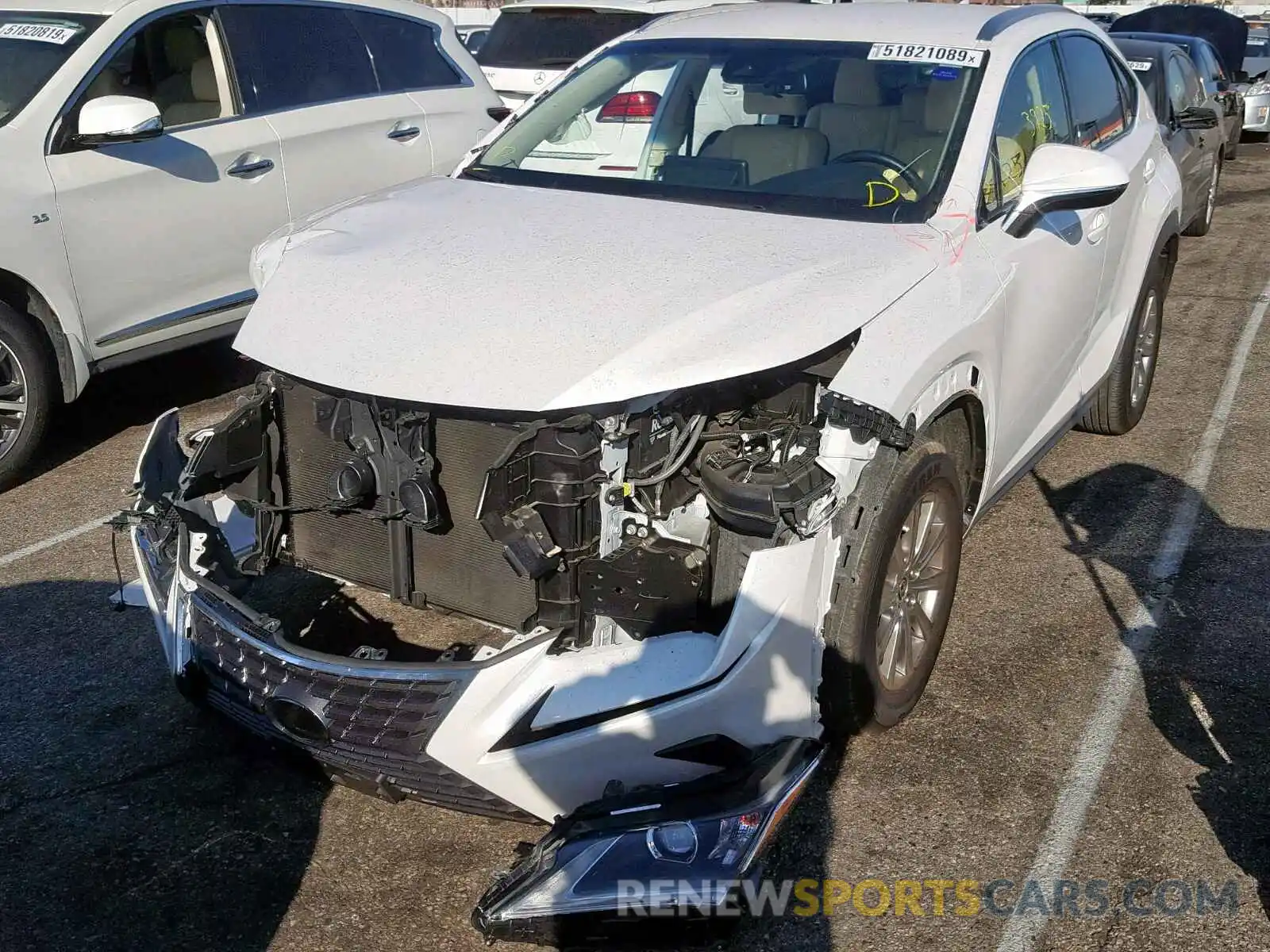 2 Photograph of a damaged car JTJYARBZ8K2135456 LEXUS NX 300 BAS 2019