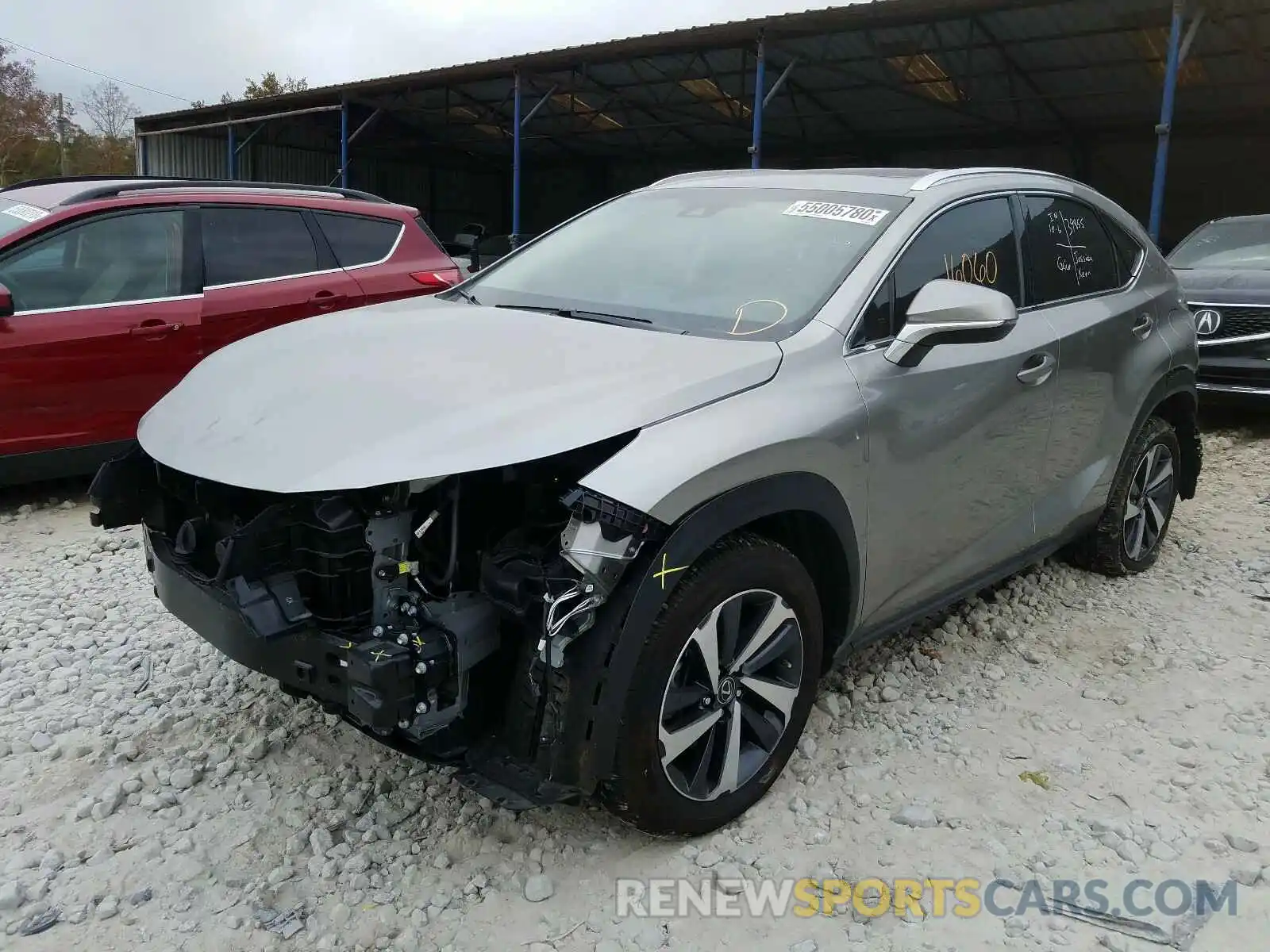 2 Фотография поврежденного автомобиля JTJYARBZ8K2149325 LEXUS NX 300 BAS 2019