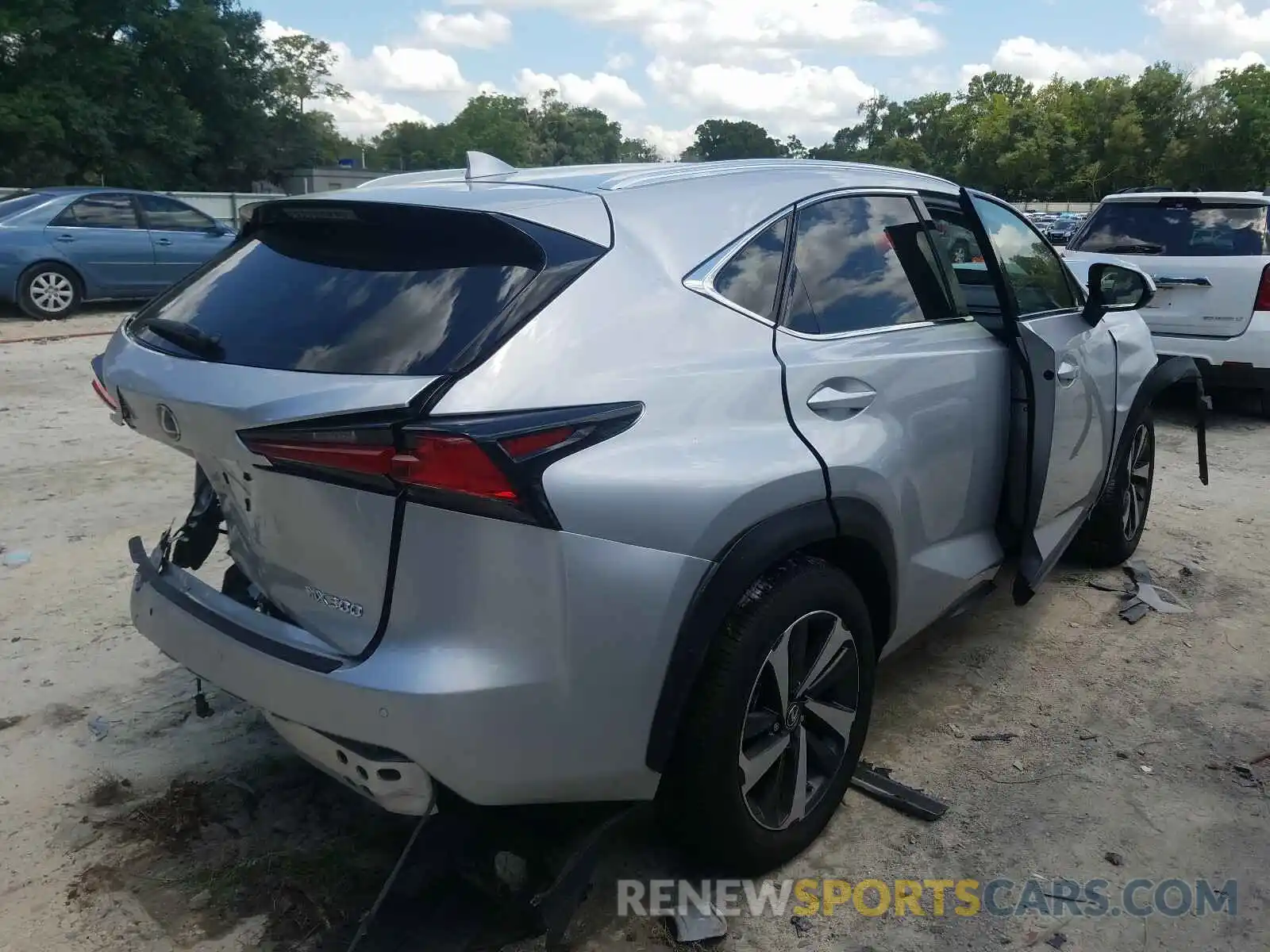 4 Фотография поврежденного автомобиля JTJYARBZ8K2150734 LEXUS NX 300 BAS 2019