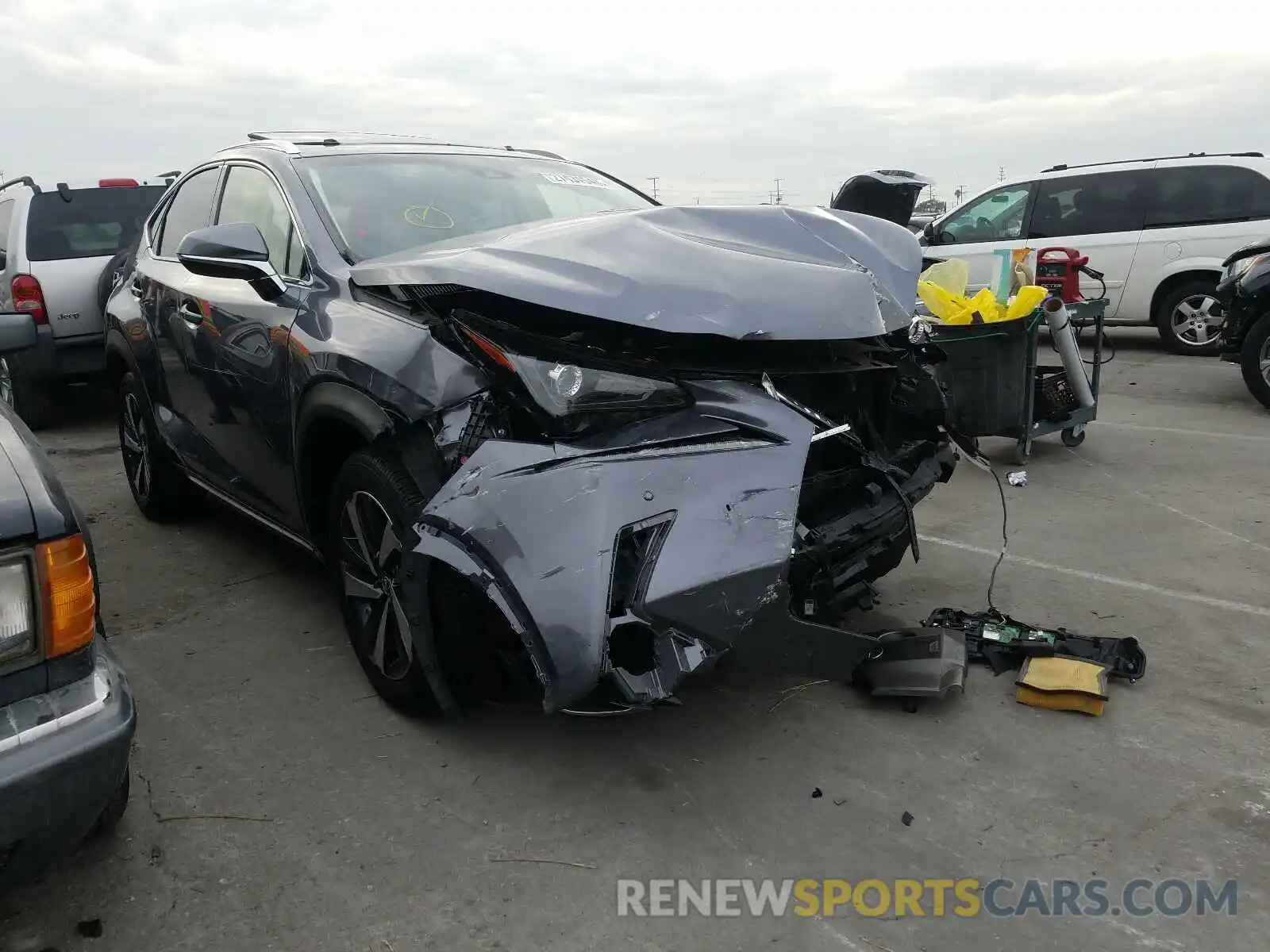 1 Photograph of a damaged car JTJYARBZ9K2117404 LEXUS NX 300 BAS 2019