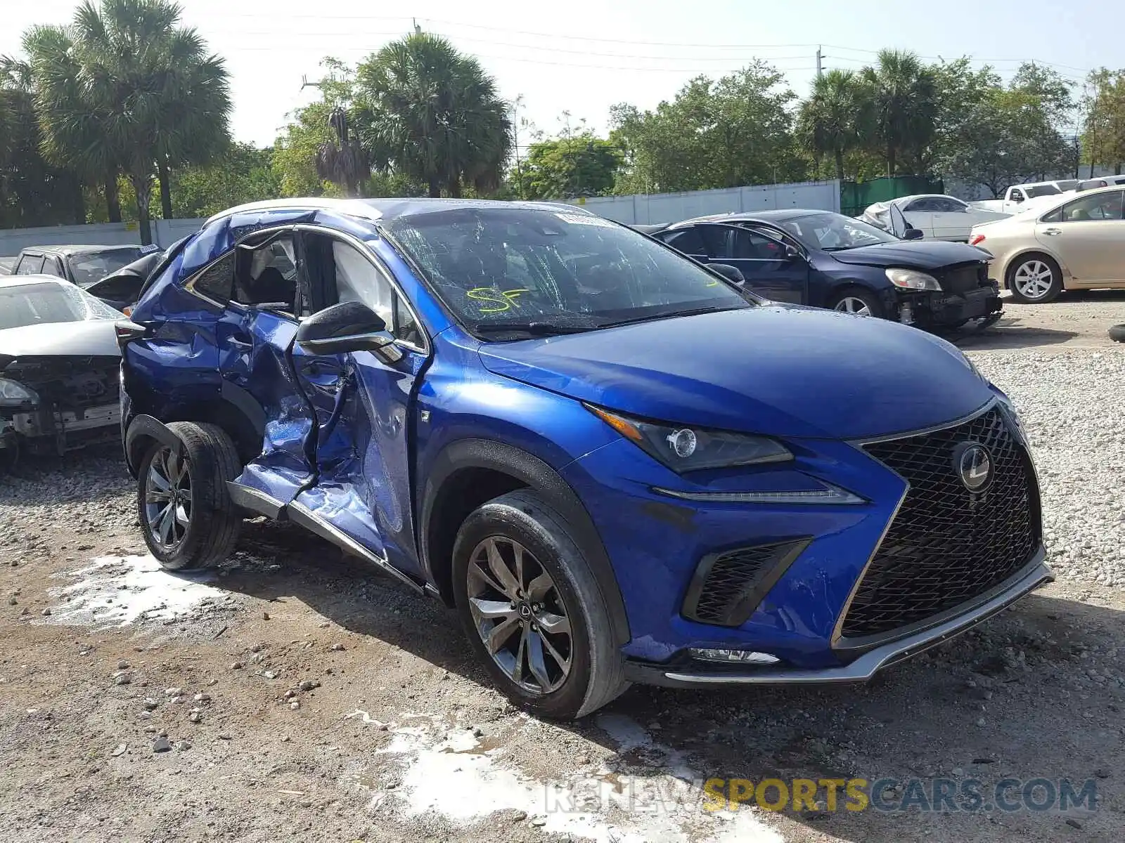 1 Photograph of a damaged car JTJYARBZ9K2124644 LEXUS NX 300 BAS 2019