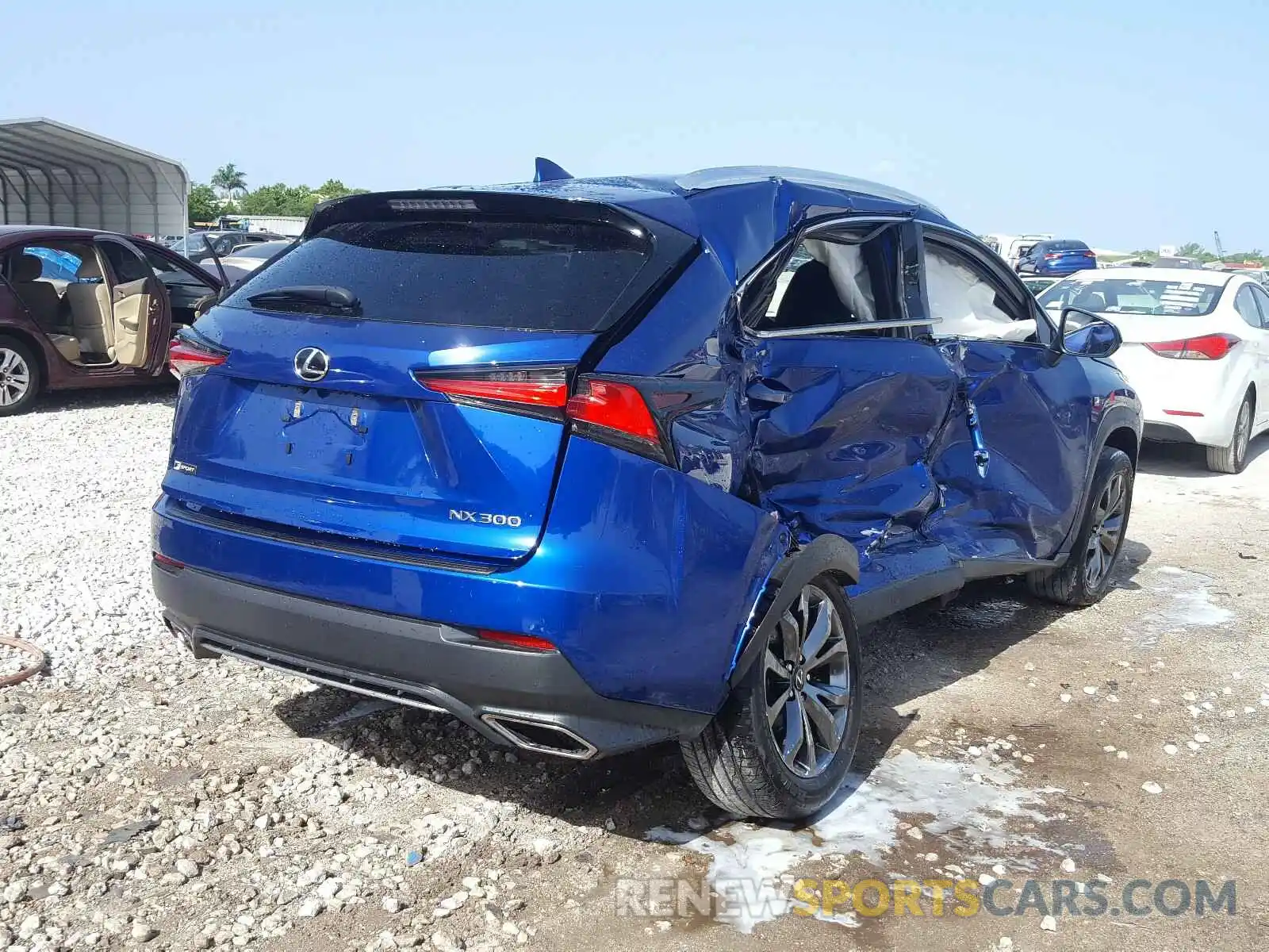 4 Фотография поврежденного автомобиля JTJYARBZ9K2124644 LEXUS NX 300 BAS 2019