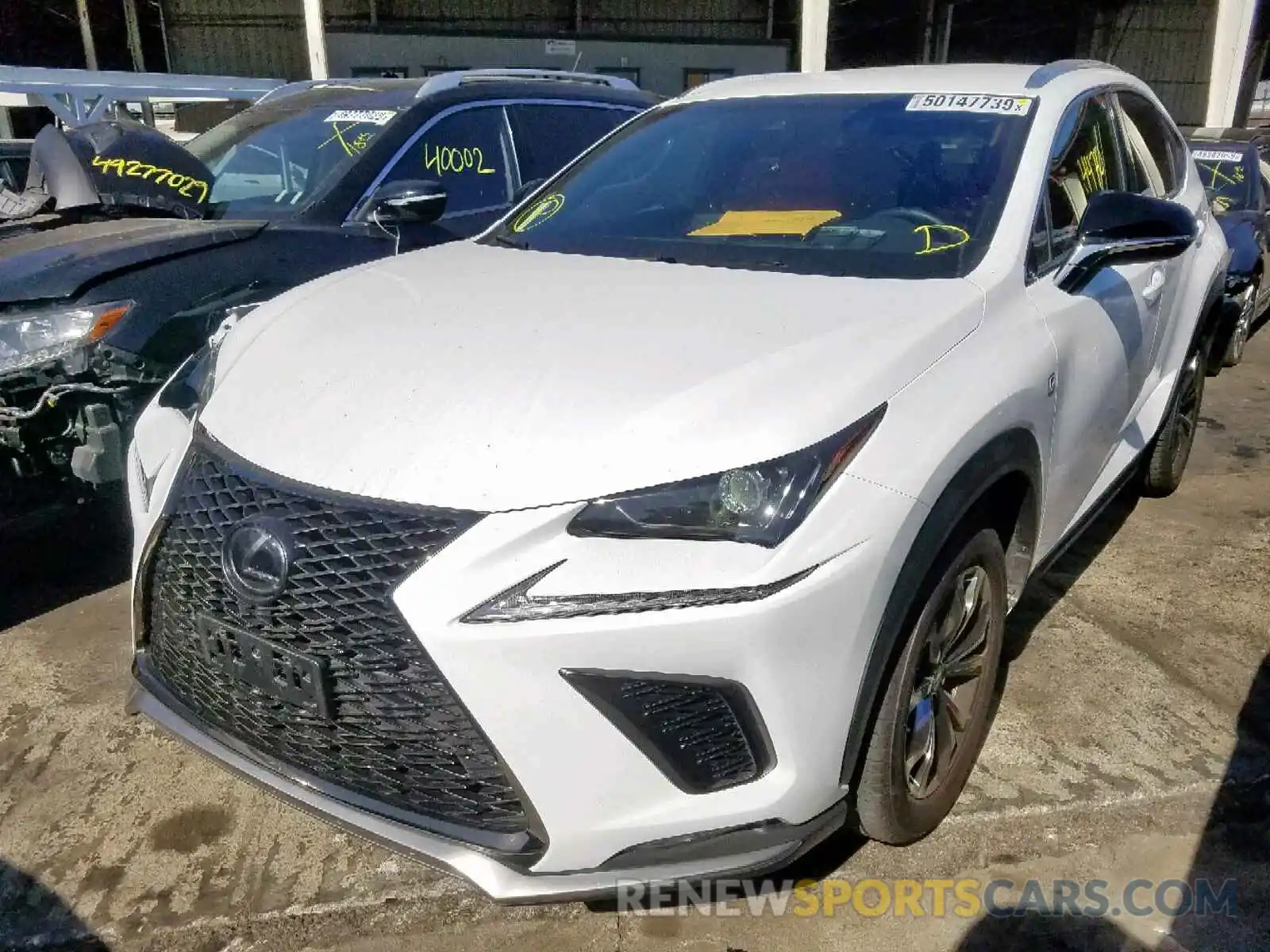 2 Фотография поврежденного автомобиля JTJYARBZ9K2142769 LEXUS NX 300 BAS 2019