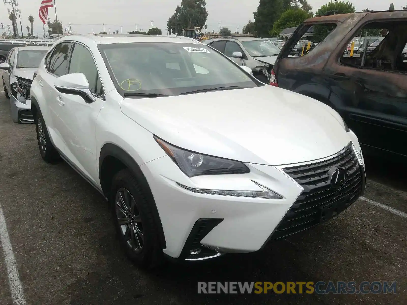 1 Фотография поврежденного автомобиля JTJYARBZ9K2148118 LEXUS NX 300 BAS 2019