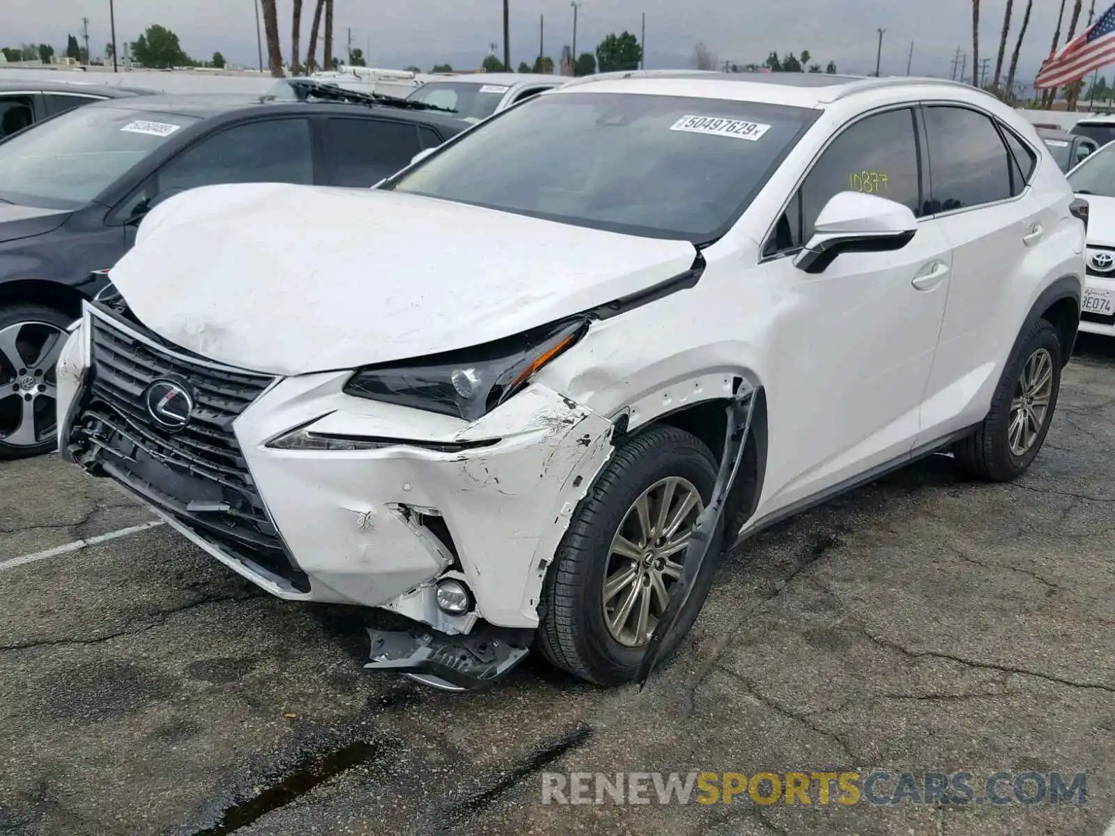 2 Фотография поврежденного автомобиля JTJYARBZ9K2149933 LEXUS NX 300 BAS 2019