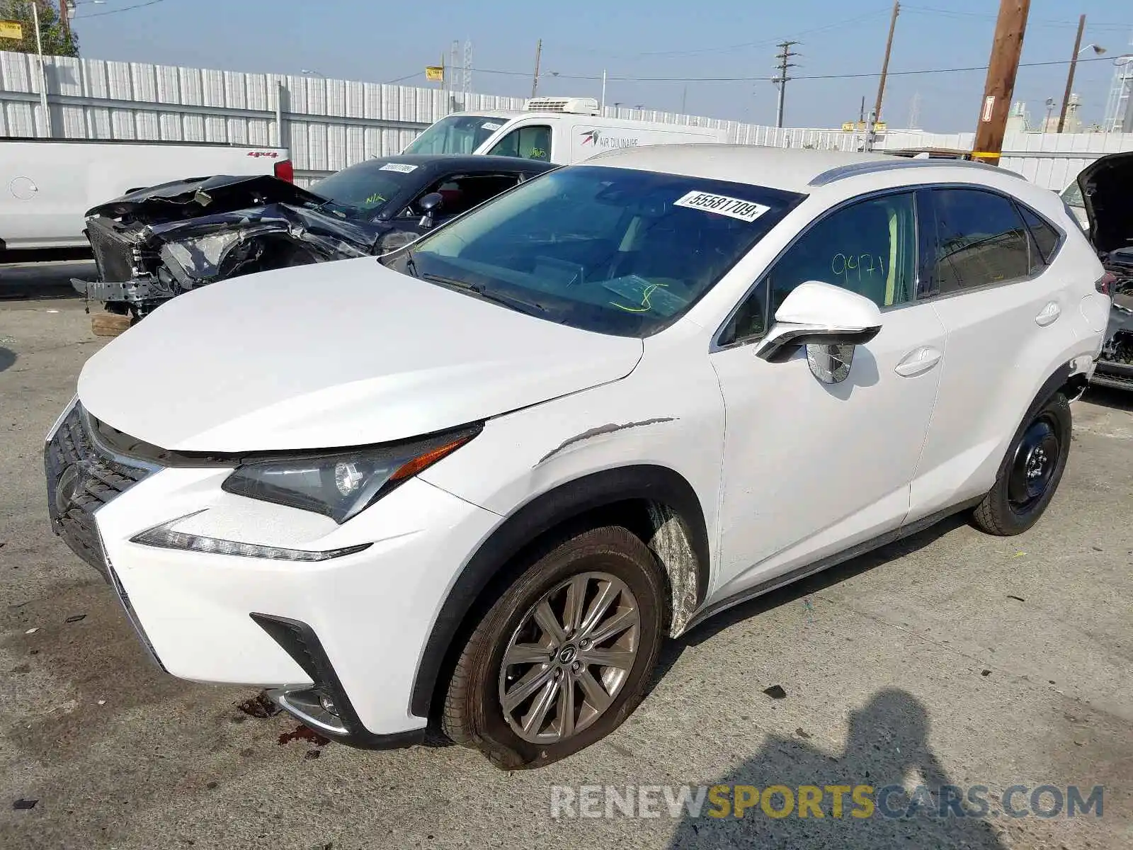 2 Фотография поврежденного автомобиля JTJYARBZXK2123177 LEXUS NX 300 BAS 2019