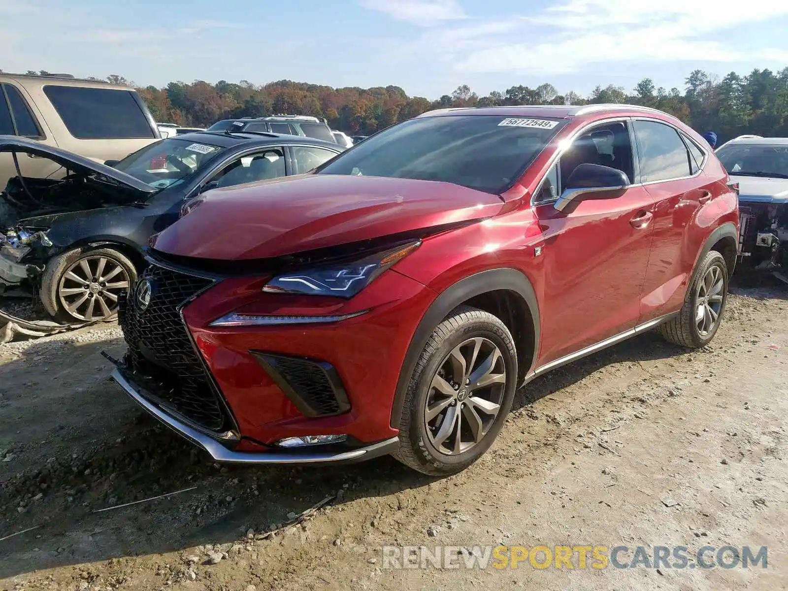 2 Фотография поврежденного автомобиля JTJYARBZXK2130095 LEXUS NX 300 BAS 2019