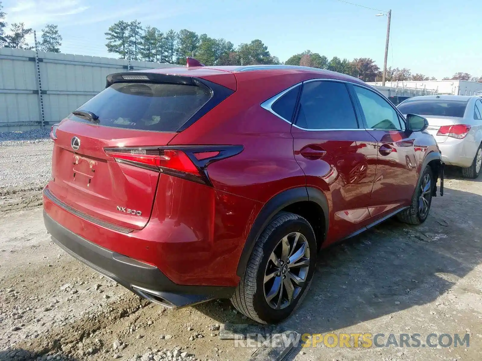 4 Фотография поврежденного автомобиля JTJYARBZXK2130095 LEXUS NX 300 BAS 2019