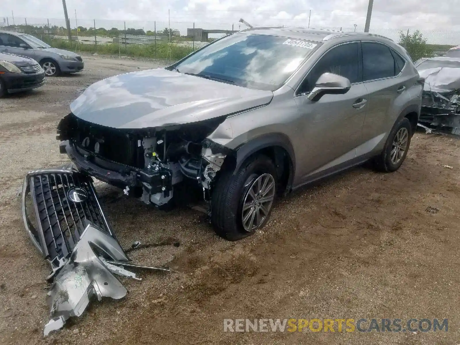 2 Фотография поврежденного автомобиля JTJYARBZXK2137242 LEXUS NX 300 BAS 2019