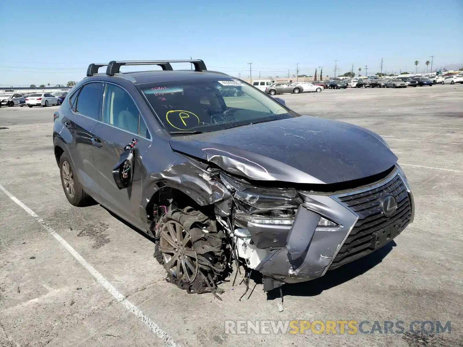 1 Фотография поврежденного автомобиля JTJYARBZXK2143400 LEXUS NX 300 BAS 2019