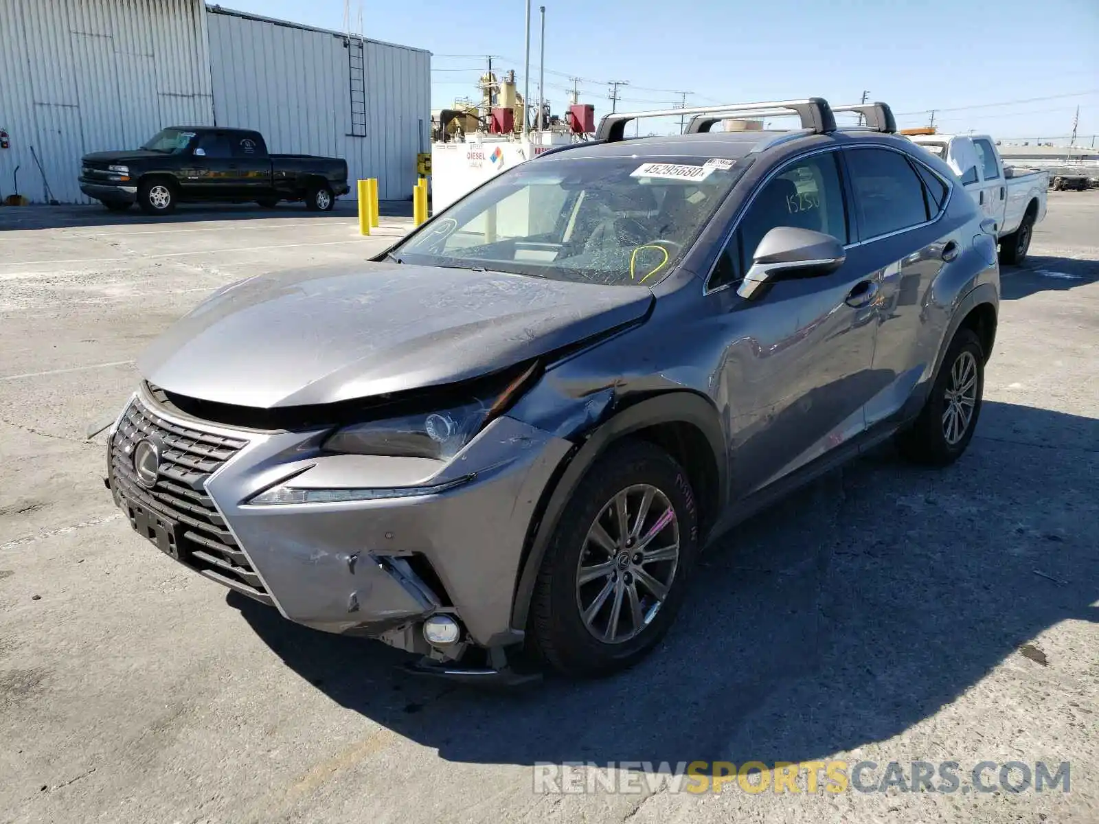 2 Фотография поврежденного автомобиля JTJYARBZXK2143400 LEXUS NX 300 BAS 2019