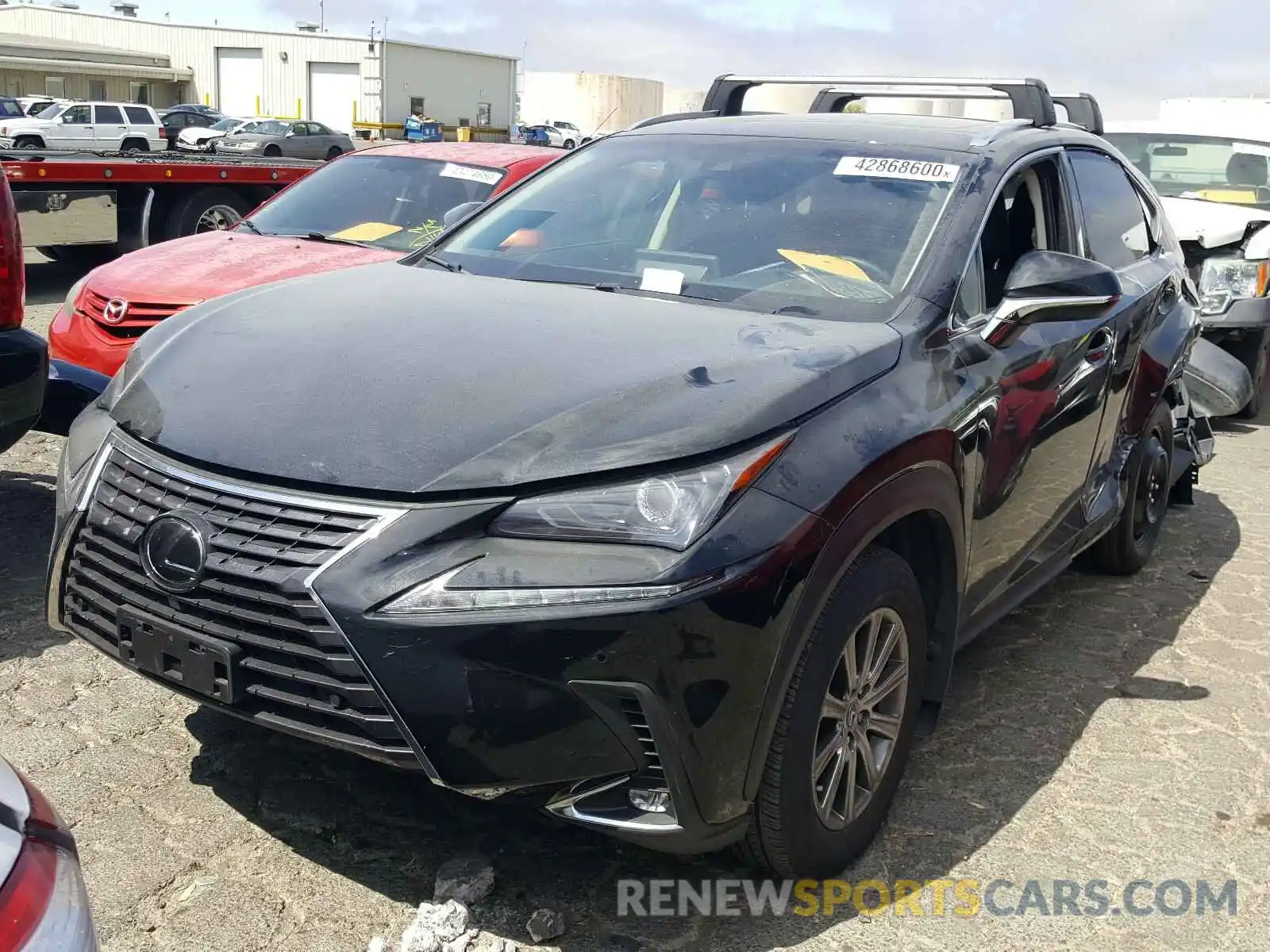 2 Фотография поврежденного автомобиля JTJYARBZXK2143817 LEXUS NX 300 BAS 2019