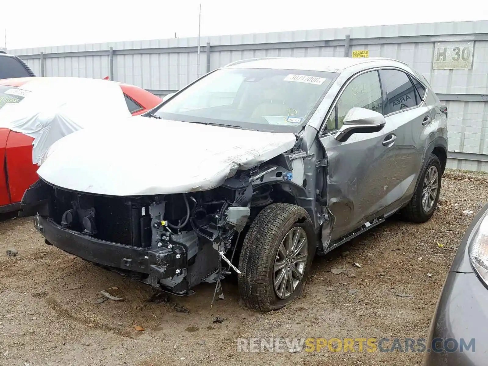 2 Photograph of a damaged car JTJYARBZXK2151951 LEXUS NX 300 BAS 2019