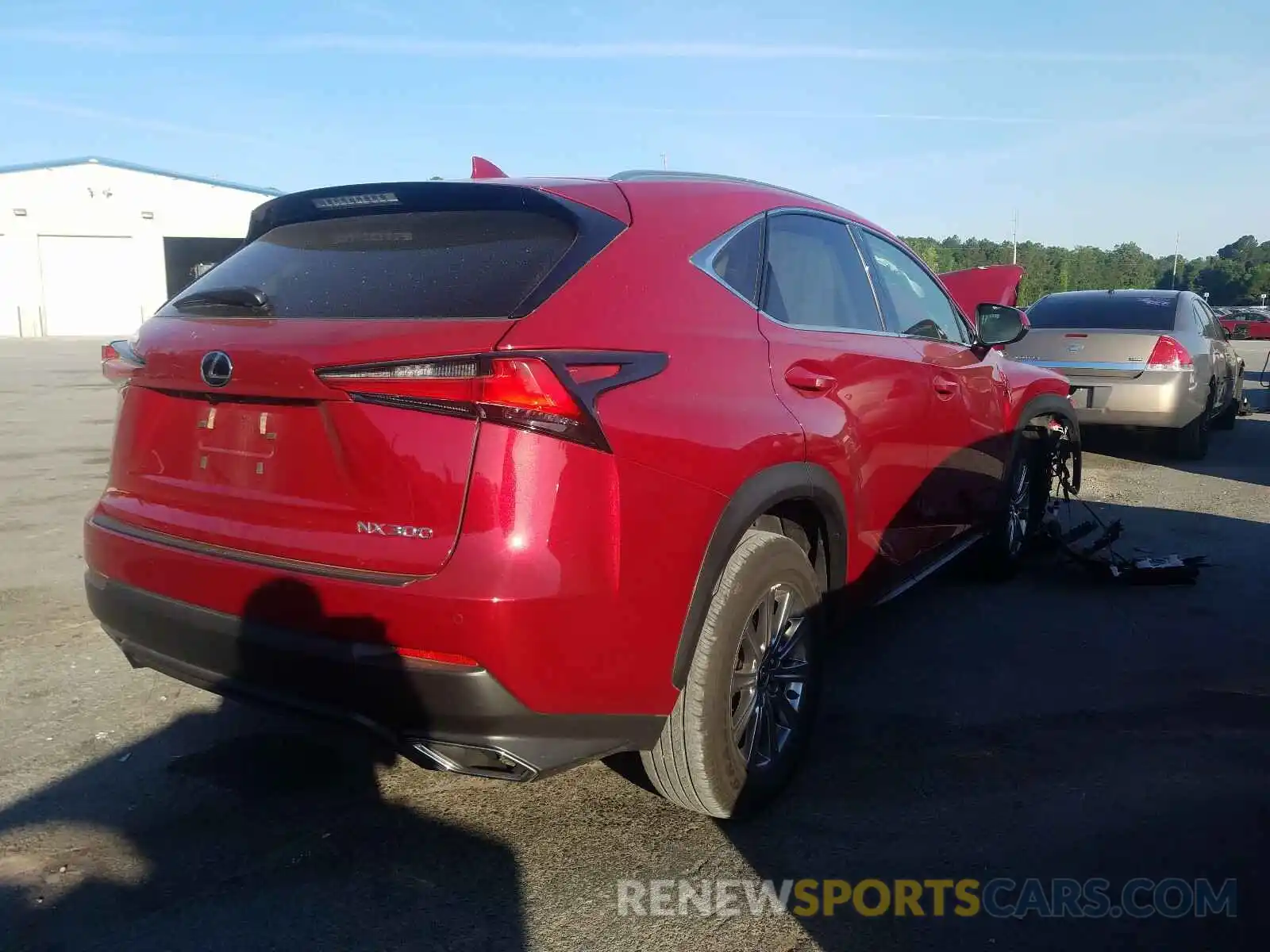 4 Фотография поврежденного автомобиля JTJYARBZXK2154414 LEXUS NX 300 BAS 2019